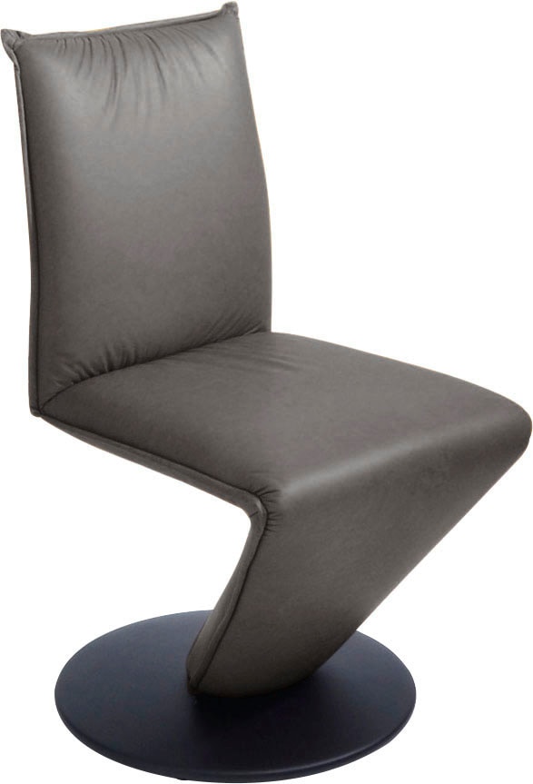 K+W Komfort & Wohnen "Drive Drehstuhl" () Stuhl mit federnder Sitzschale, Drehteller in Metall schwarz Struktur