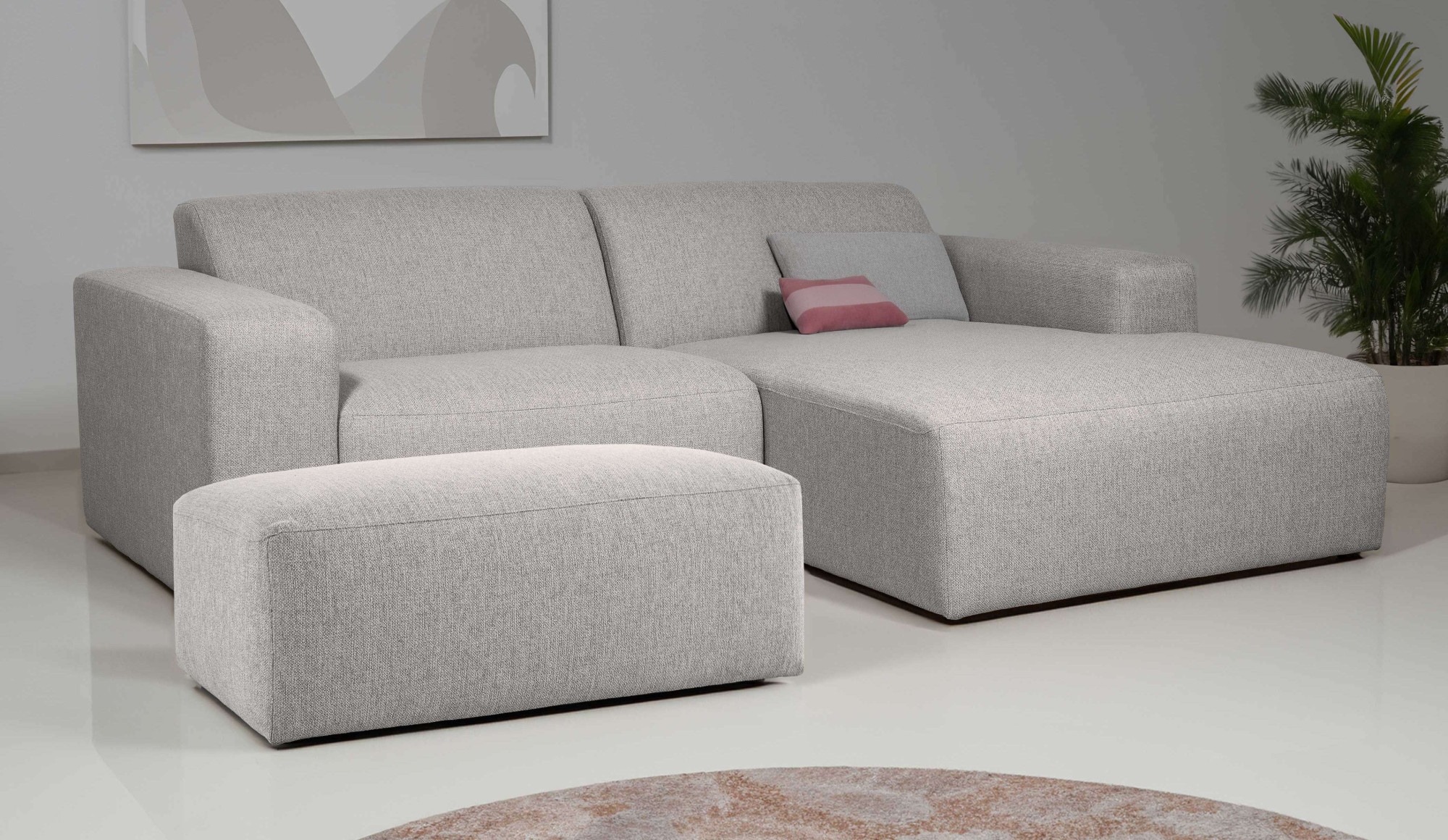 INOSIGN Ecksofa "Koa,228cm, L-Form, Modulsofa, Webstoff, Cord, Struktur, Ch günstig online kaufen