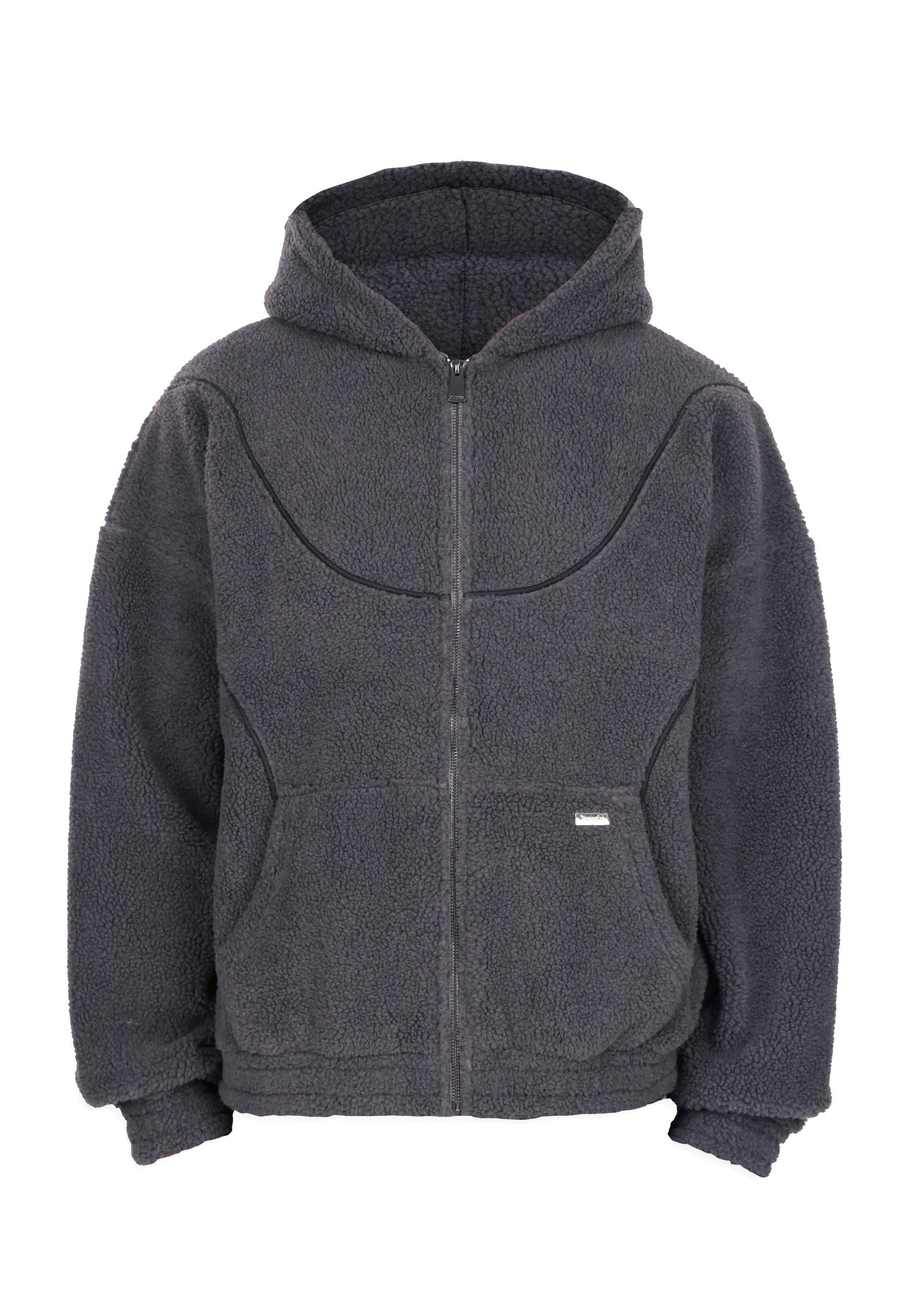 Dropsize Kapuzenpullover »Dropsize WAVY TEDDY ZIP HOODIE« 1 tlg.