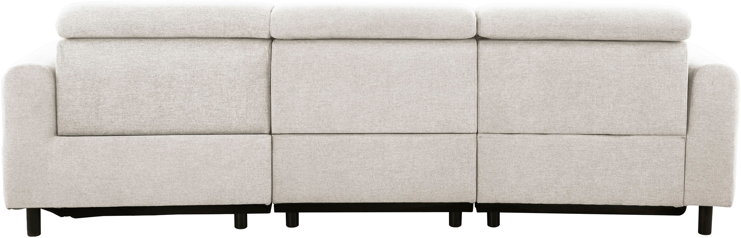 OTTO home Ecksofa »SKAANE Struktur, L-Form, 274 cm, manuelle/elektrische Relaxfunktion,« 274 cm, mit Kopfteilverstellung und man. oder elektr. Relaxfunktion