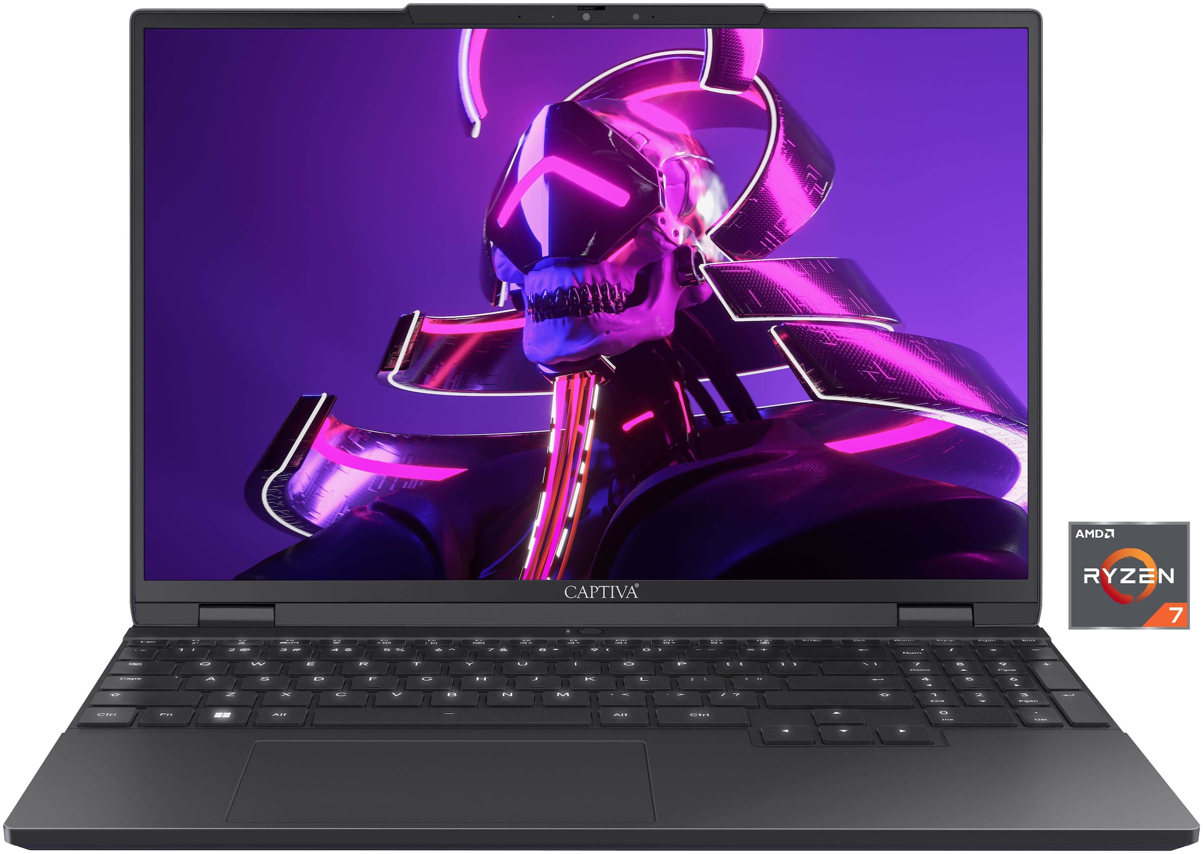 CAPTIVA Business-Notebook "Business/Office I10-1378GE", 16 GB RAM 500 GB SSD, Ryzen 7, Microsoft Windows 11 Home (64 Bit), schwarz, Notebooks