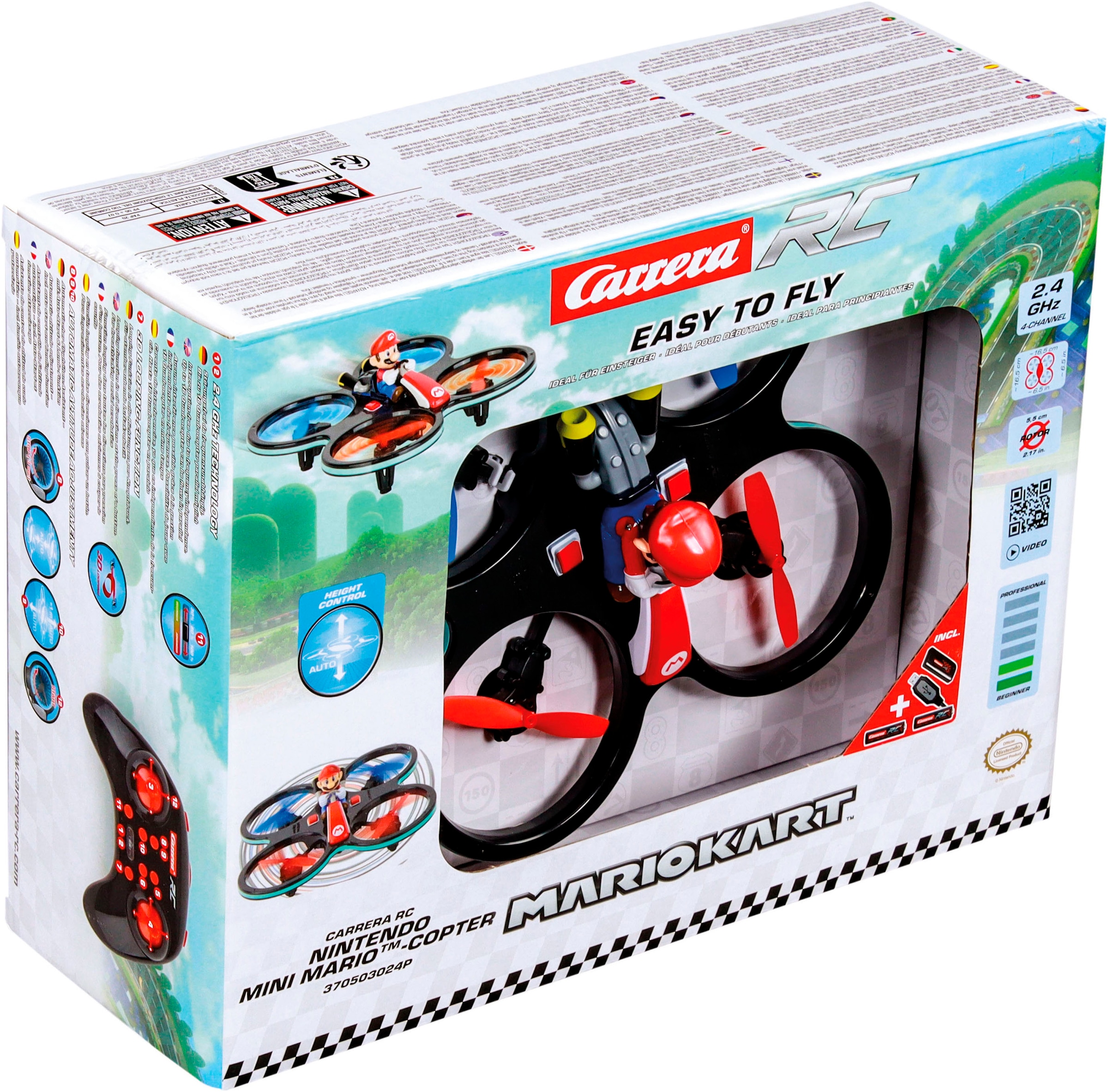 Carrera® RC-Quadrocopter »Carrera® RC, Mini RC Mario-Copter, 2,4 GHz«