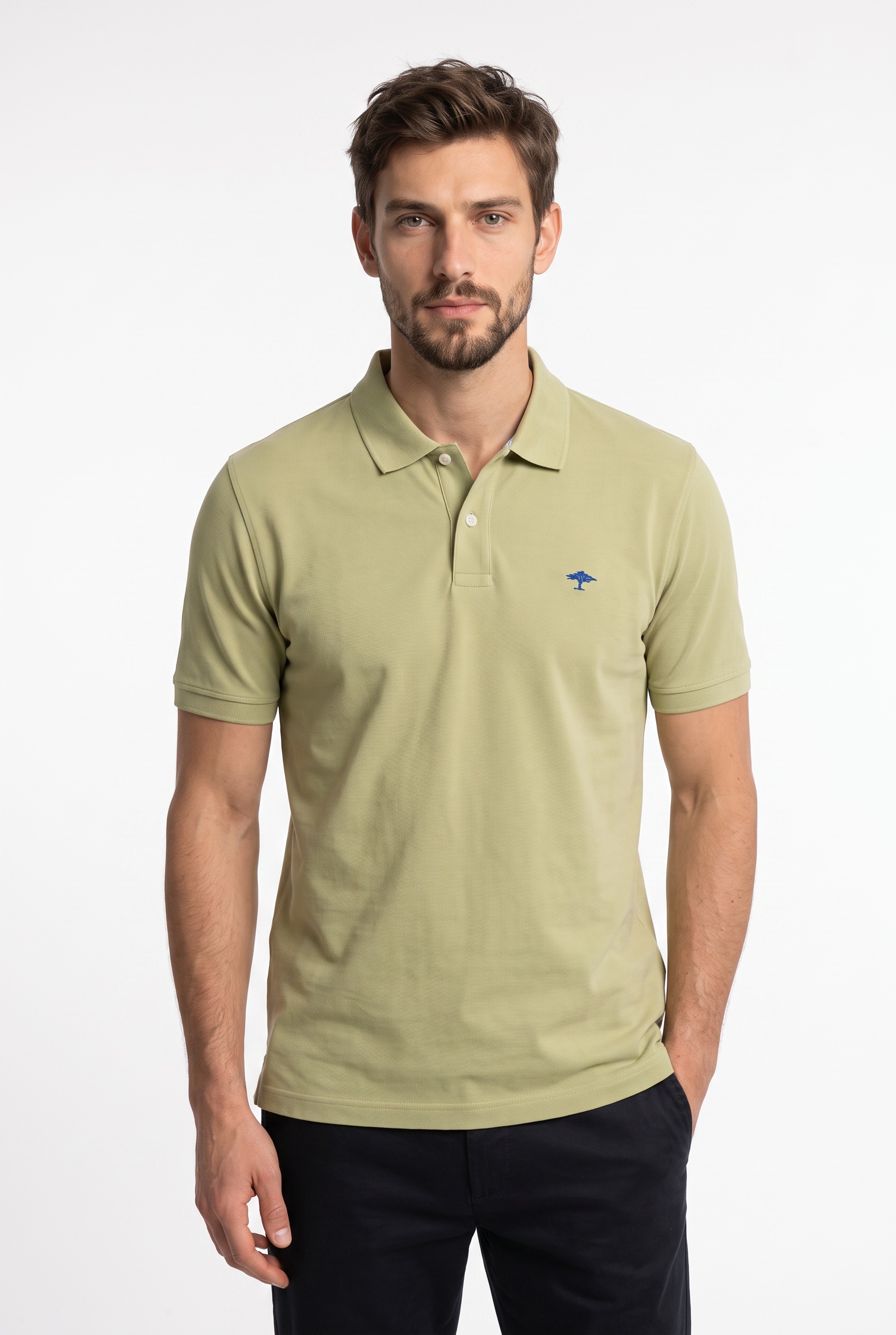 FYNCH-HATTON Poloshirt mit Logo Stickerei