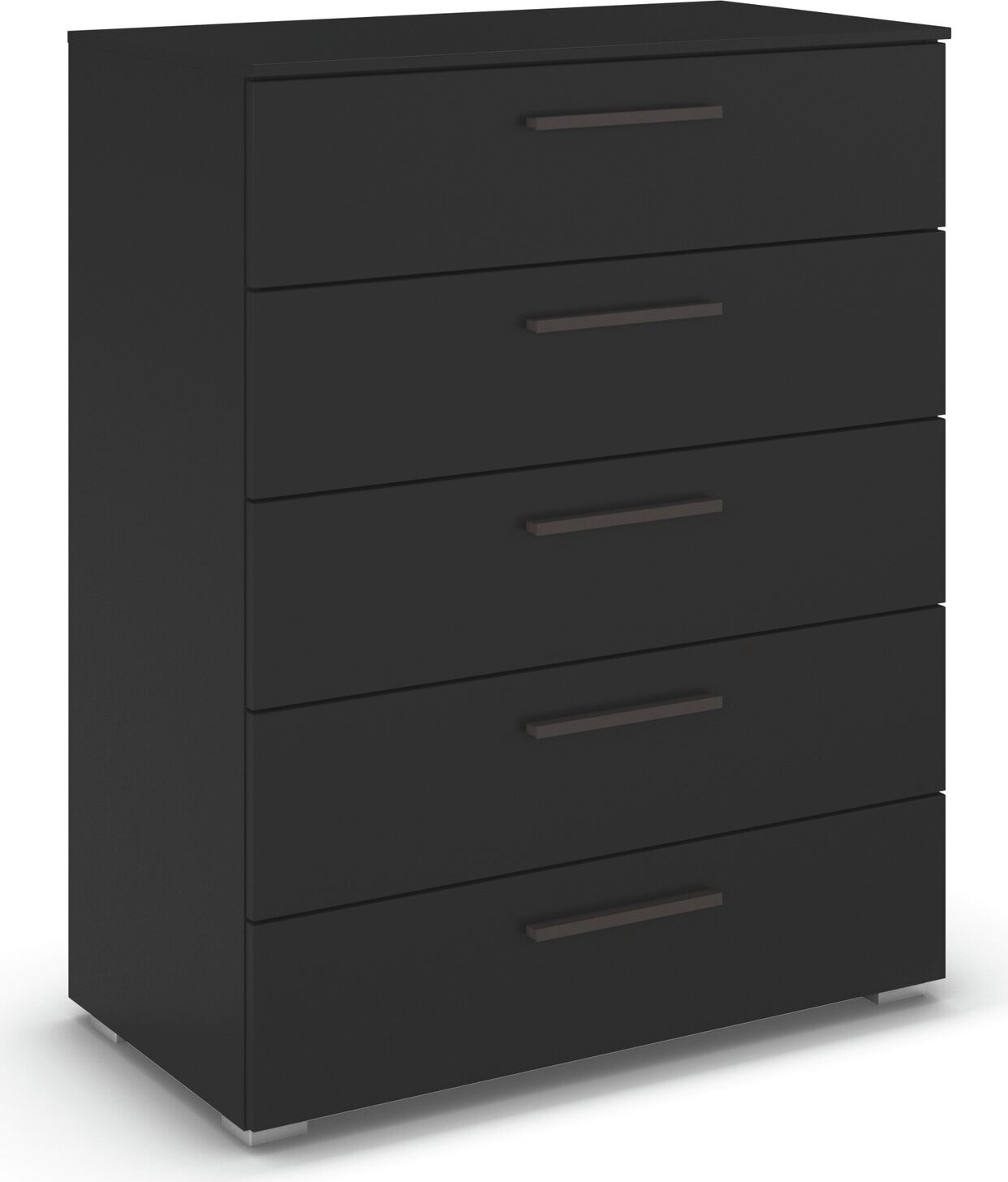 rauch Schubkastenkommode "Highboard Sideboard Kommode MONTCLAR Frontauswahl Dekor/Hochglanz/Glas" in 2 Breiten: 40 oder 80 cm / Höhe 100 cm, inkl. Soft-Close-Funktion, mit 5 geräumigen Schubladen, viele Griffvarianten MADE IN GERMANY
