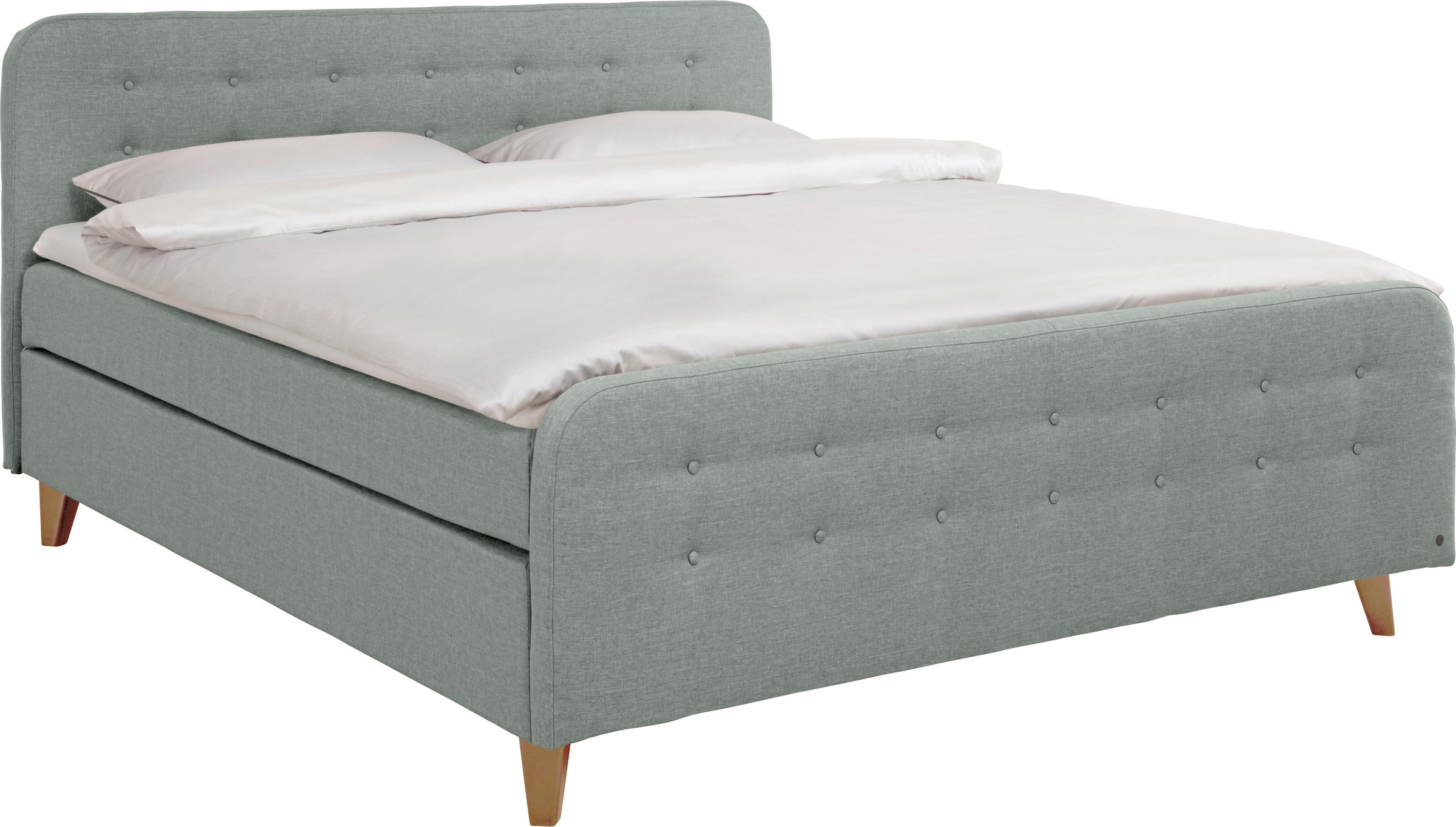 TOM TAILOR HOME Boxspringbett "NORDIC BOX" mit Knopfheftung im Kopfteil und günstig online kaufen