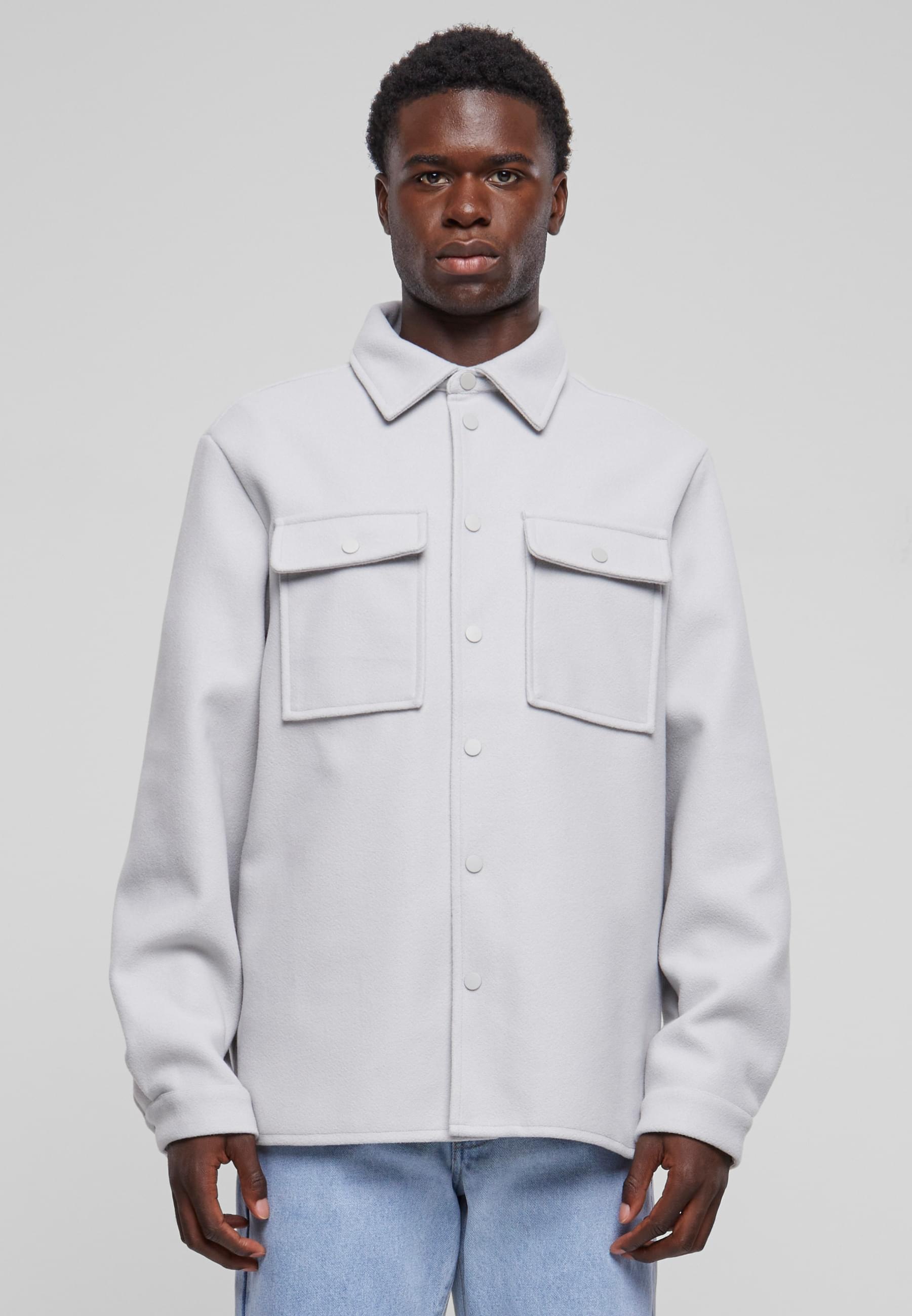 URBAN CLASSICS Langarmhemd »Urban Classics Herren Plain Overshirt« 1 Stk.