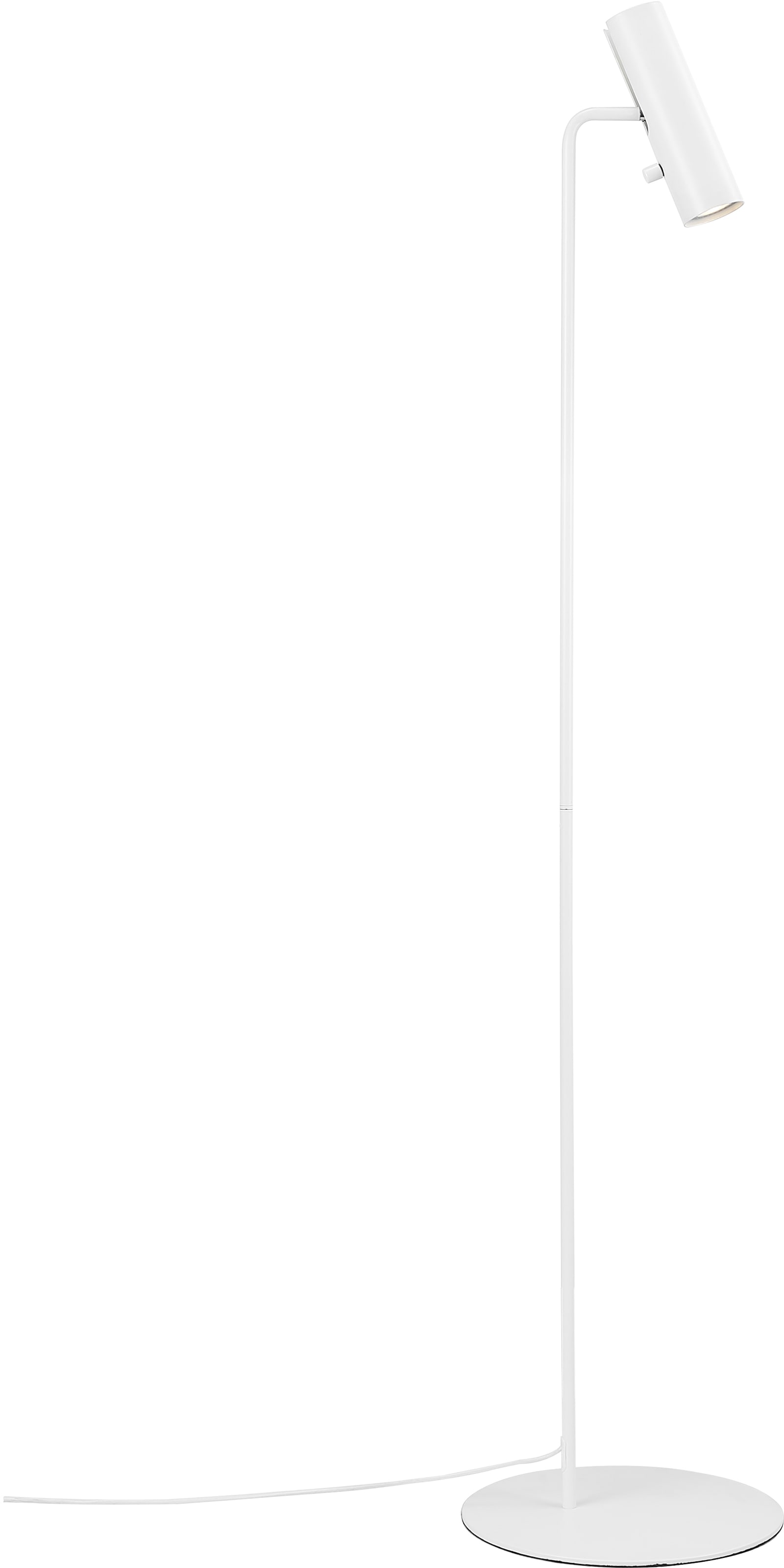 Stehlampe "MIB", 1, Ø 6cm H: 141cm, weiß, DESIGN FOR THE PEOPLE, Wohnzimmer, Leuchten
