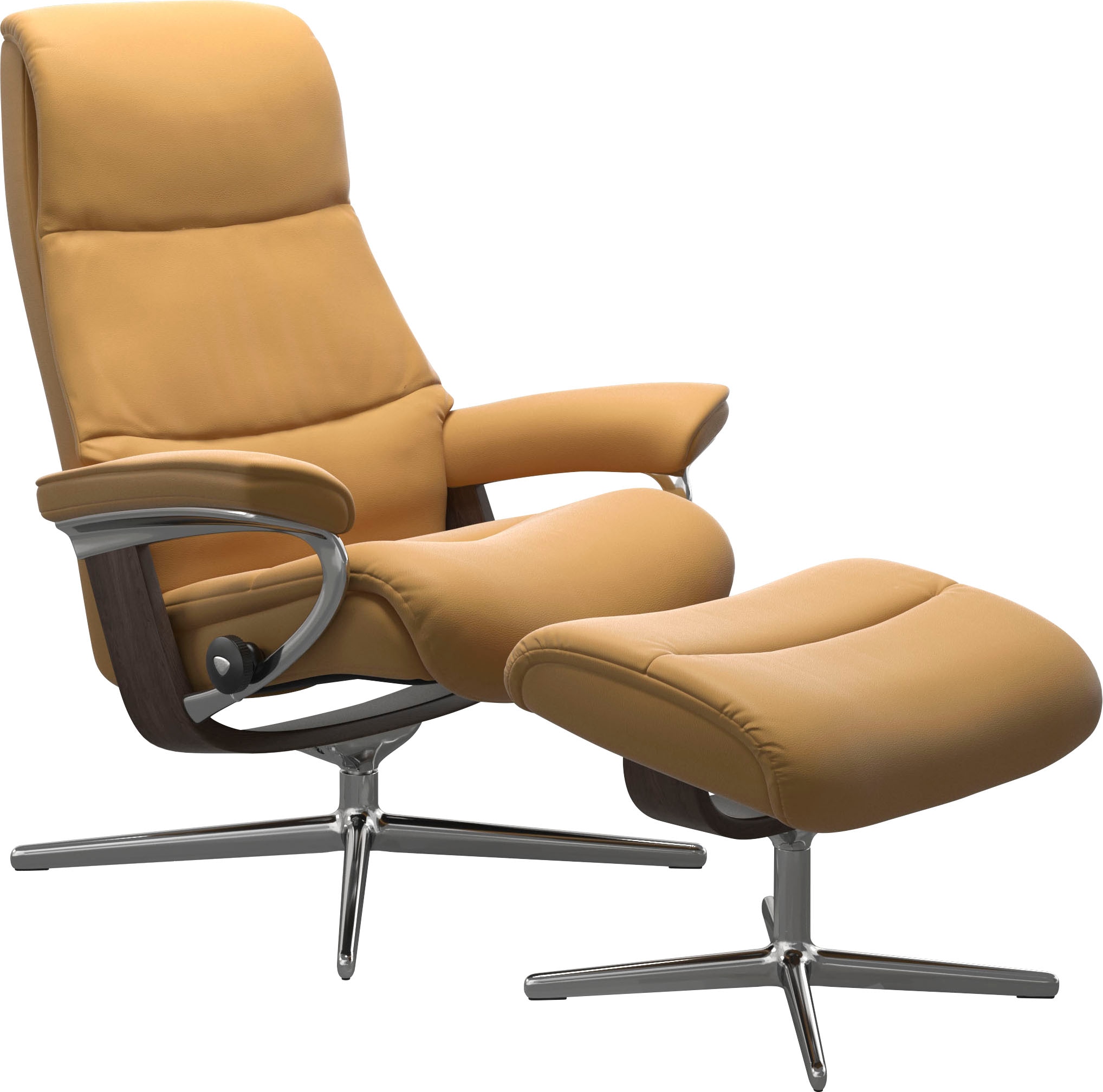 Stressless Relaxsessel "View" mit Cross Base, Größe S, M & L, Holzakzent Wenge