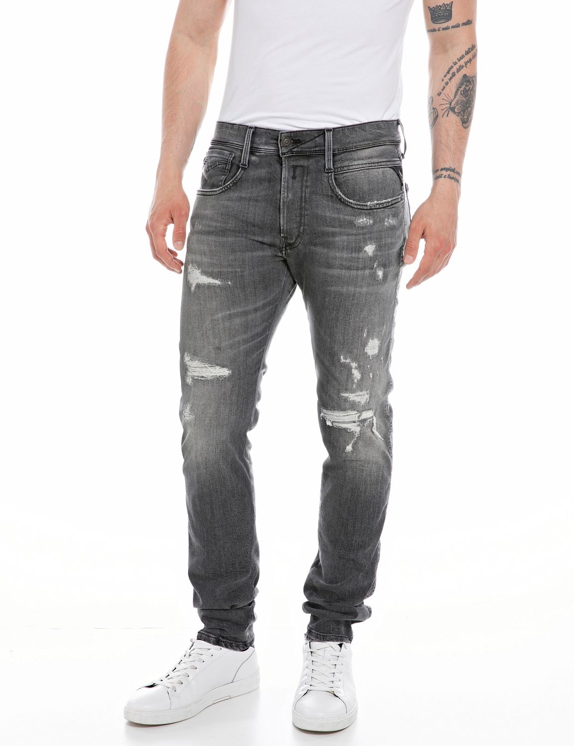 Replay Slim-fit-Jeans "ANBASS HYPERFLEX BIO" günstig online kaufen