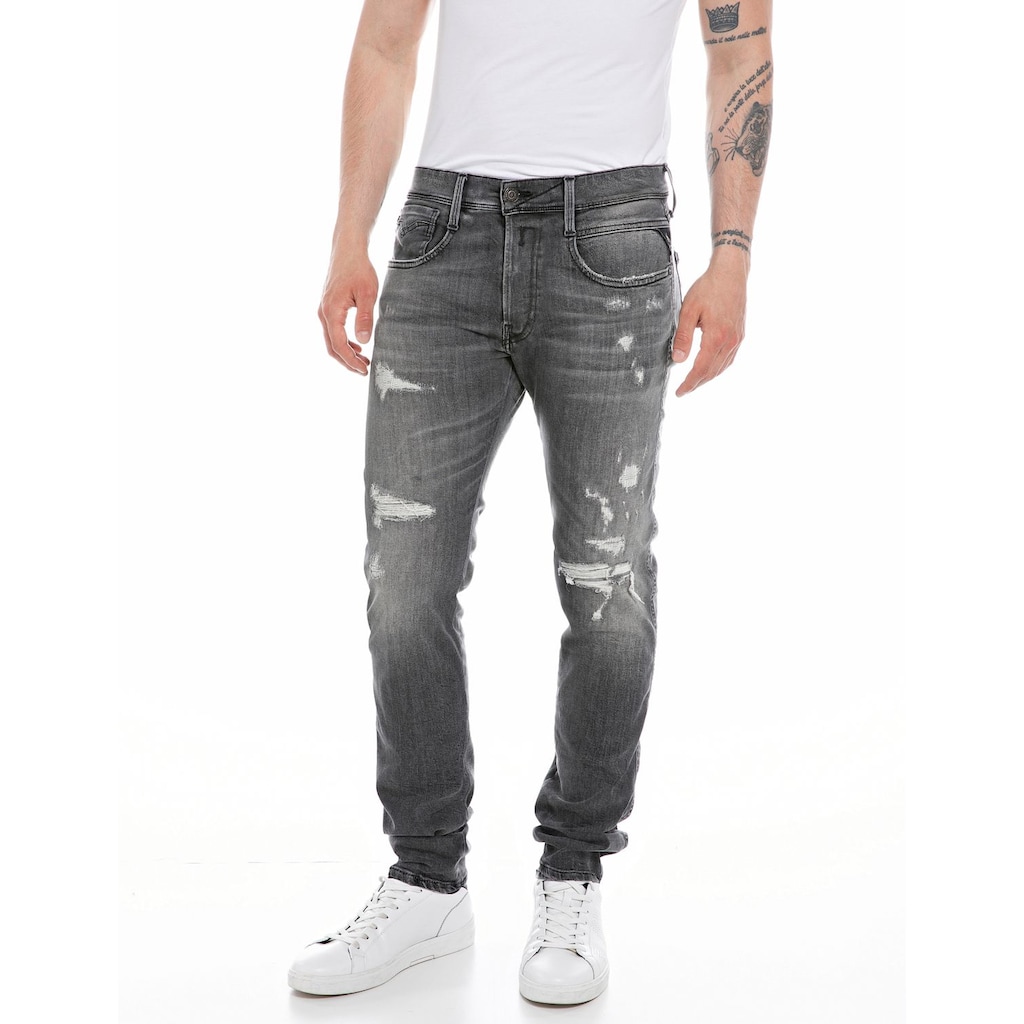 Replay Slim-fit-Jeans »ANBASS HYPERFLEX BIO«