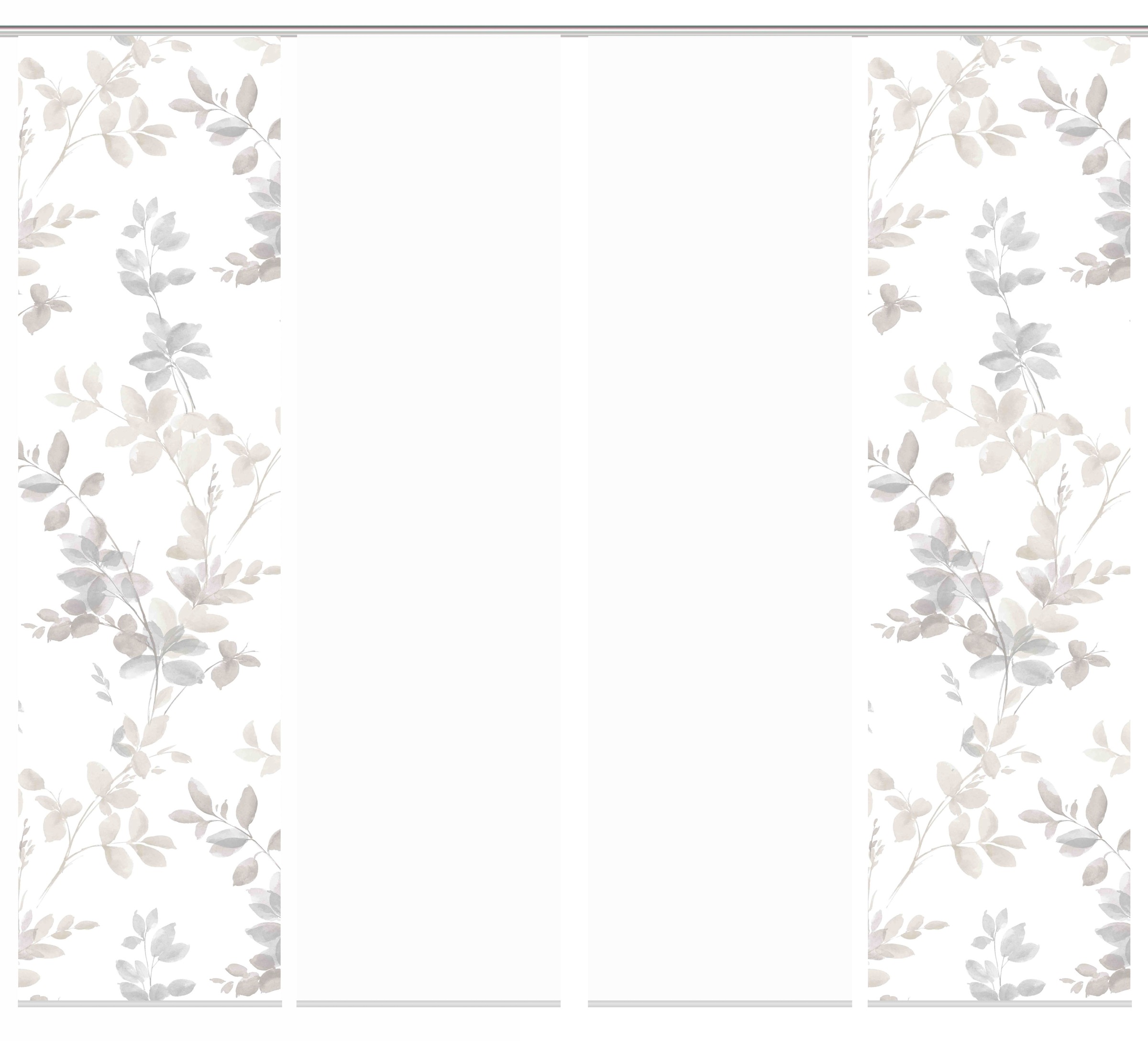 Thumbnail - HOME WOHNIDEEN Schiebegardine "4er SET" Paneelwagen 4 Stk. tlg. Schiebevorhang Digidruck 4er Set AYLA