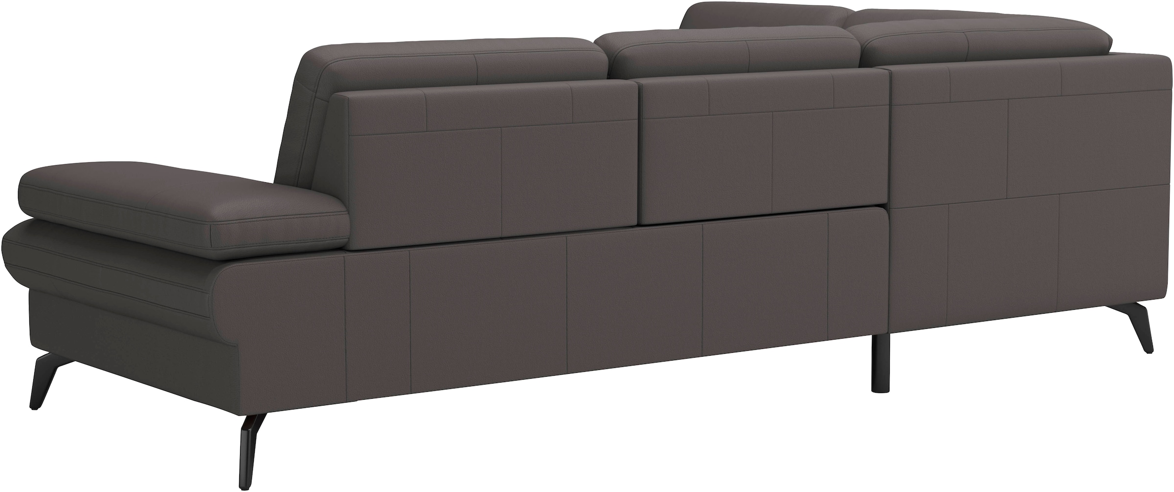 sit&more Ecksofa »Morris L-Form, inkl. Sitztiefenverstellung«, wahlweise mit Armteilverstellung, Bettfunktion & Bettkasten