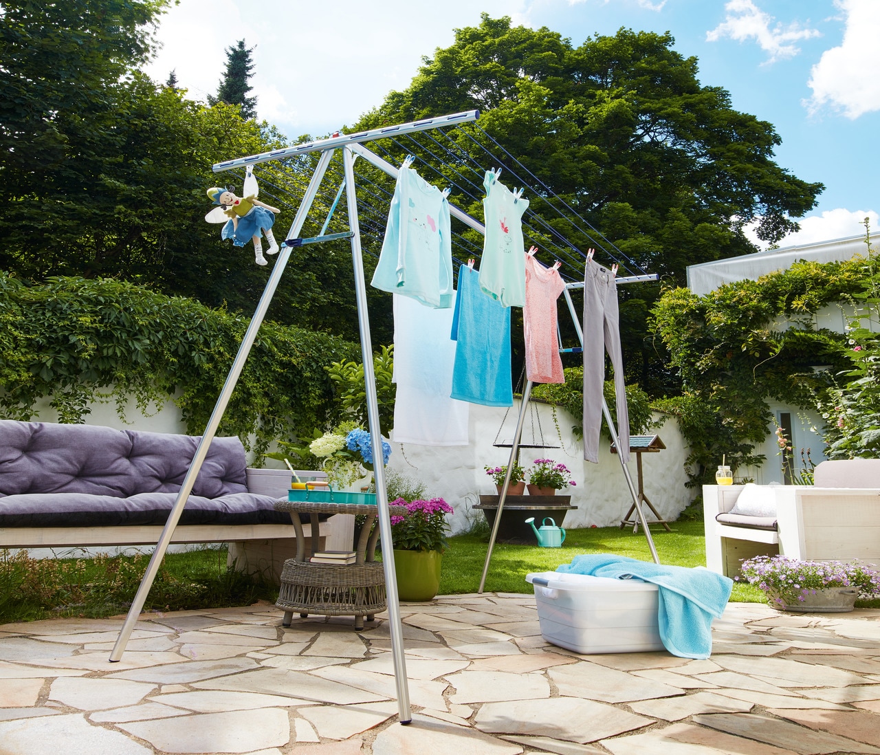 Leifheit Wäscheständer »Linomaxx 320 Aluminium«, (2 tlg.), abnehmbarer