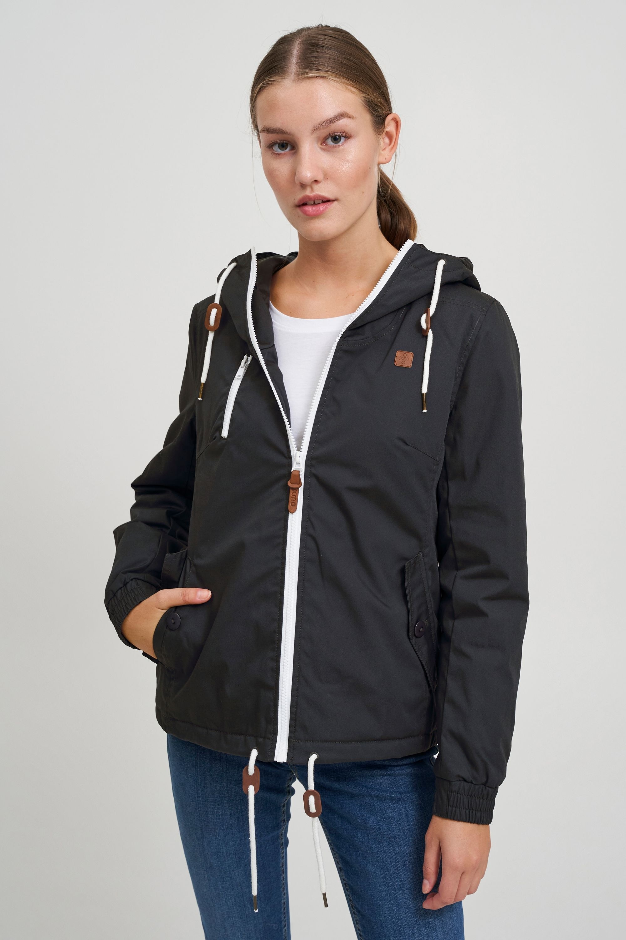 OXMO Kurzjacke »Kurzjacke OXTilda«, mit Kapuze