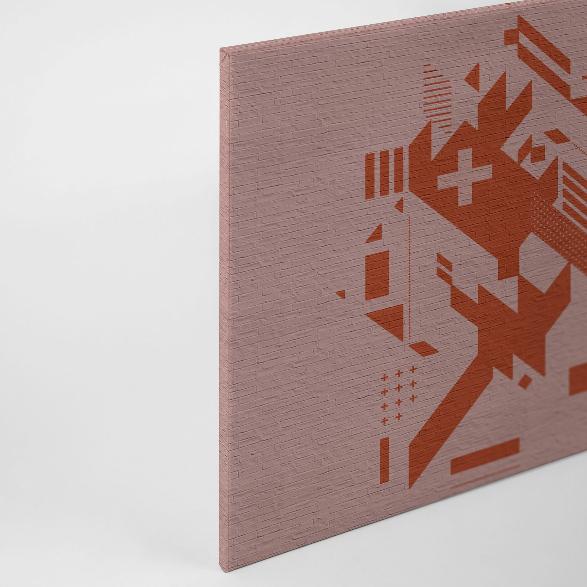 A.S. Création Leinwandbild »brick by brick«, Kunst-Abstrakt-Kinder, (1 St.), Keilrahmen Steinoptik Grafisch Geometrisch Leinwand-Bild Wohnzimmer