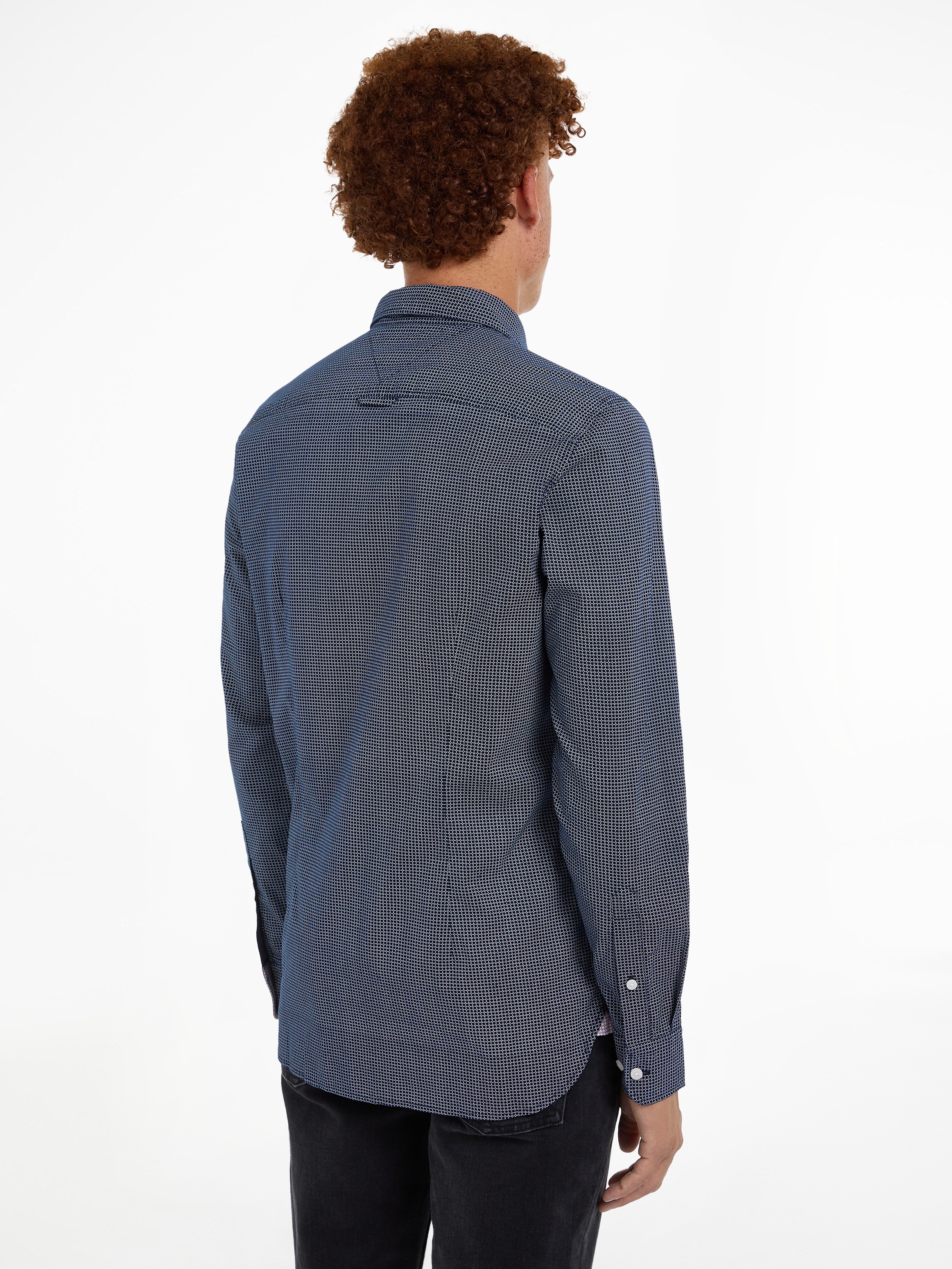 Tommy Hilfiger Businesshemd "FLEX MICRO FOULARD Slim Fit SHIRT", Mit Minima günstig online kaufen