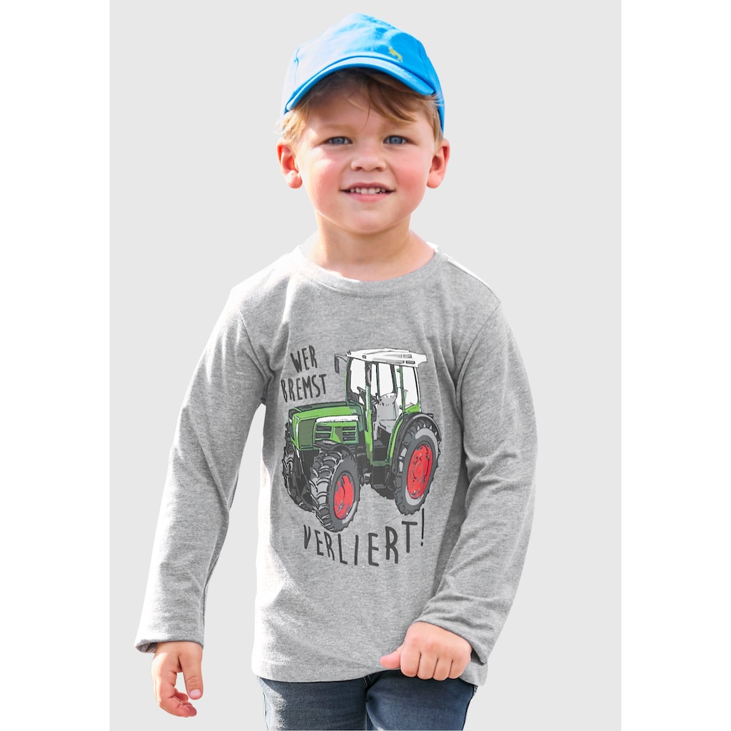 KIDSWORLD Langarmshirt »WER BREMST, VERLIERT!«