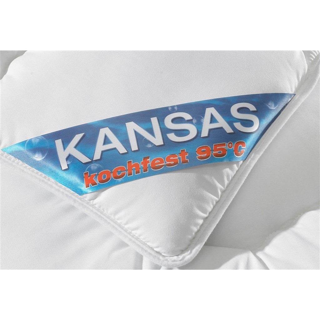 f.a.n. Schlafkomfort Baumwollbettdecke »Kansas, Bettdecken für Sommer und Winter, Decke«, leicht, Füllung 100% Baumwolle, Bezug 100% Baumwolle, (1 St.)