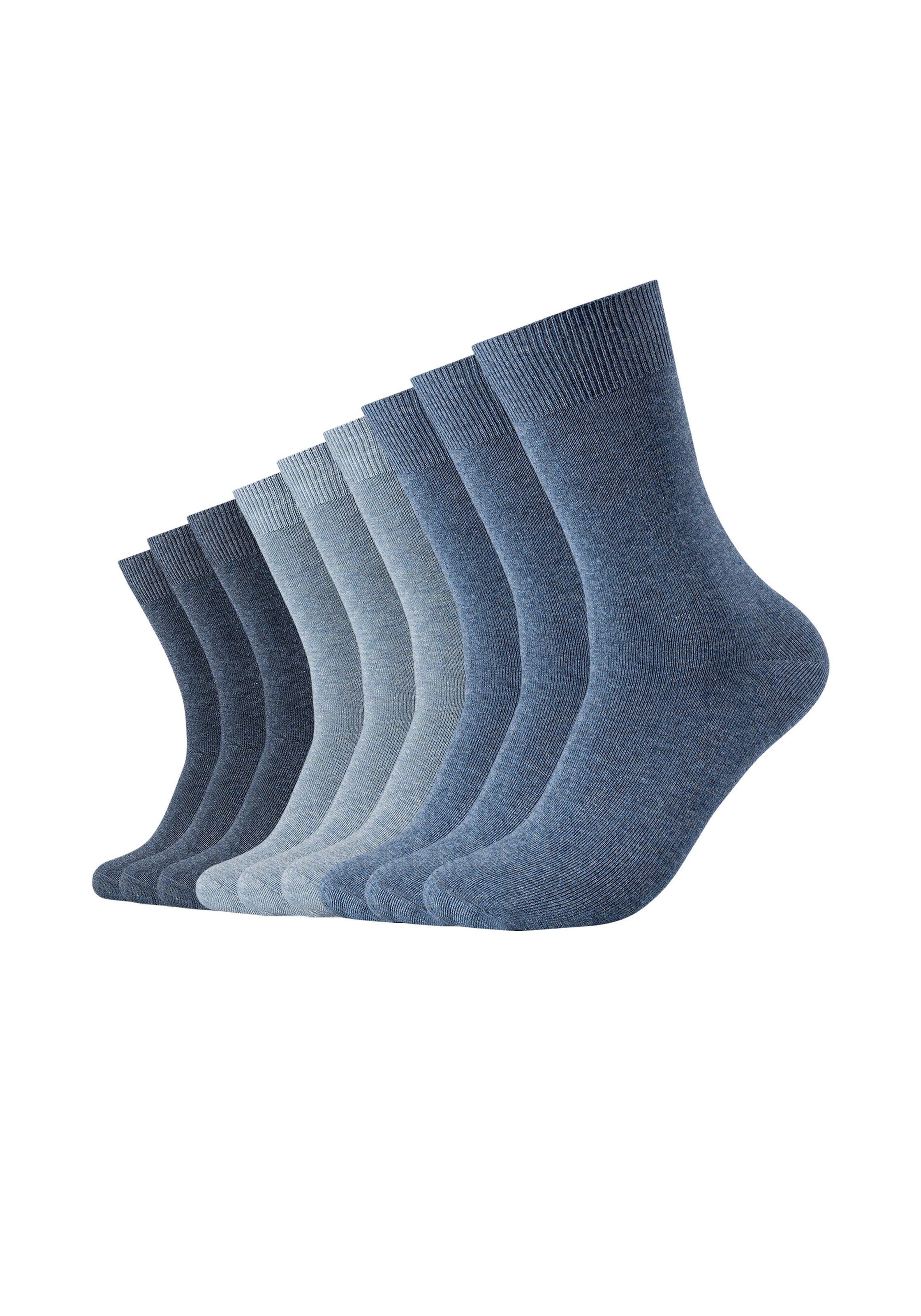 Camano Socken, (9er Pack), mit verstärktem Fersen- und Zehenbereich