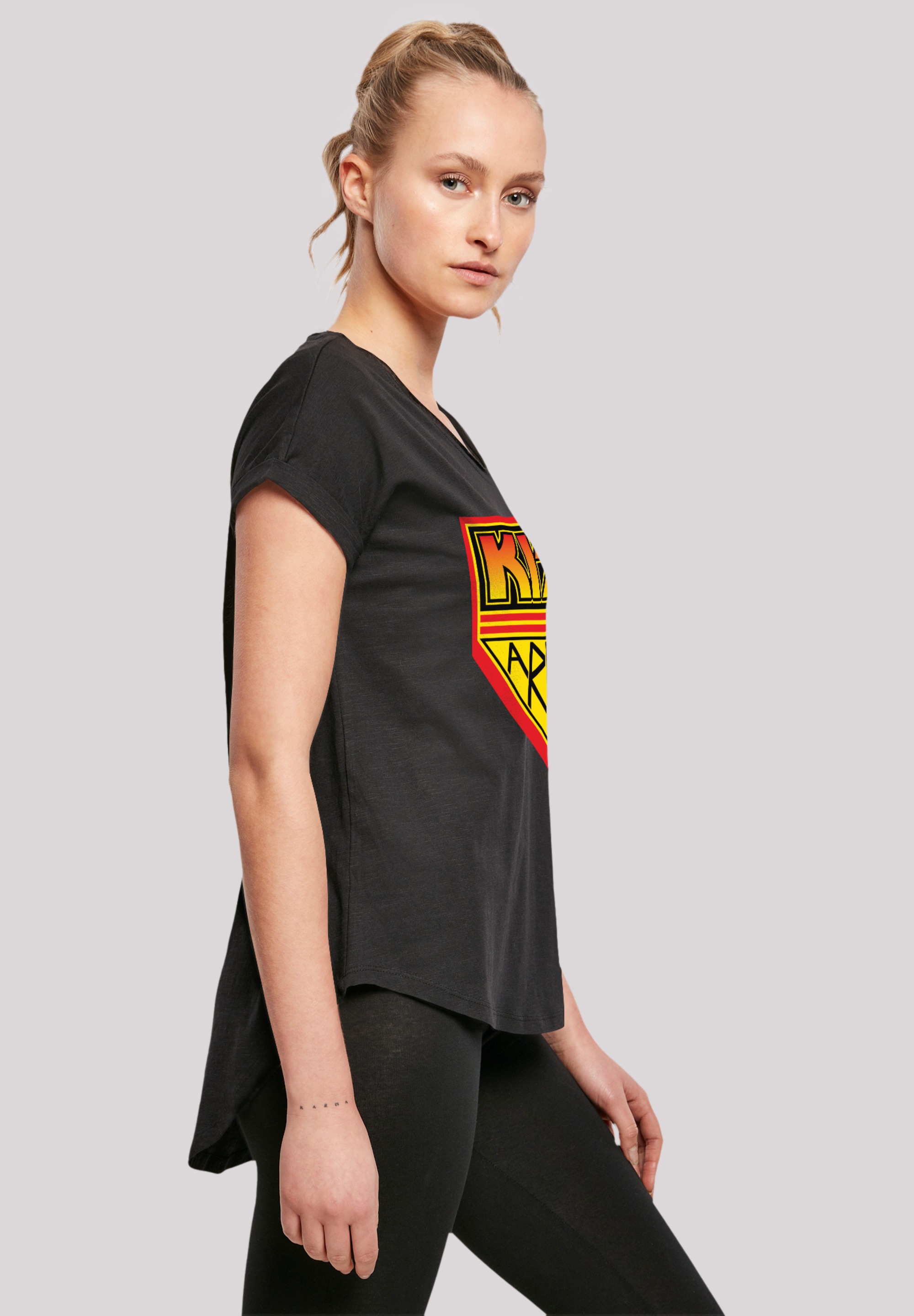 F4NT4STIC T-Shirt »Kiss Rock Band Army Logo«, Premium Qualität, Musik, By Rock Off