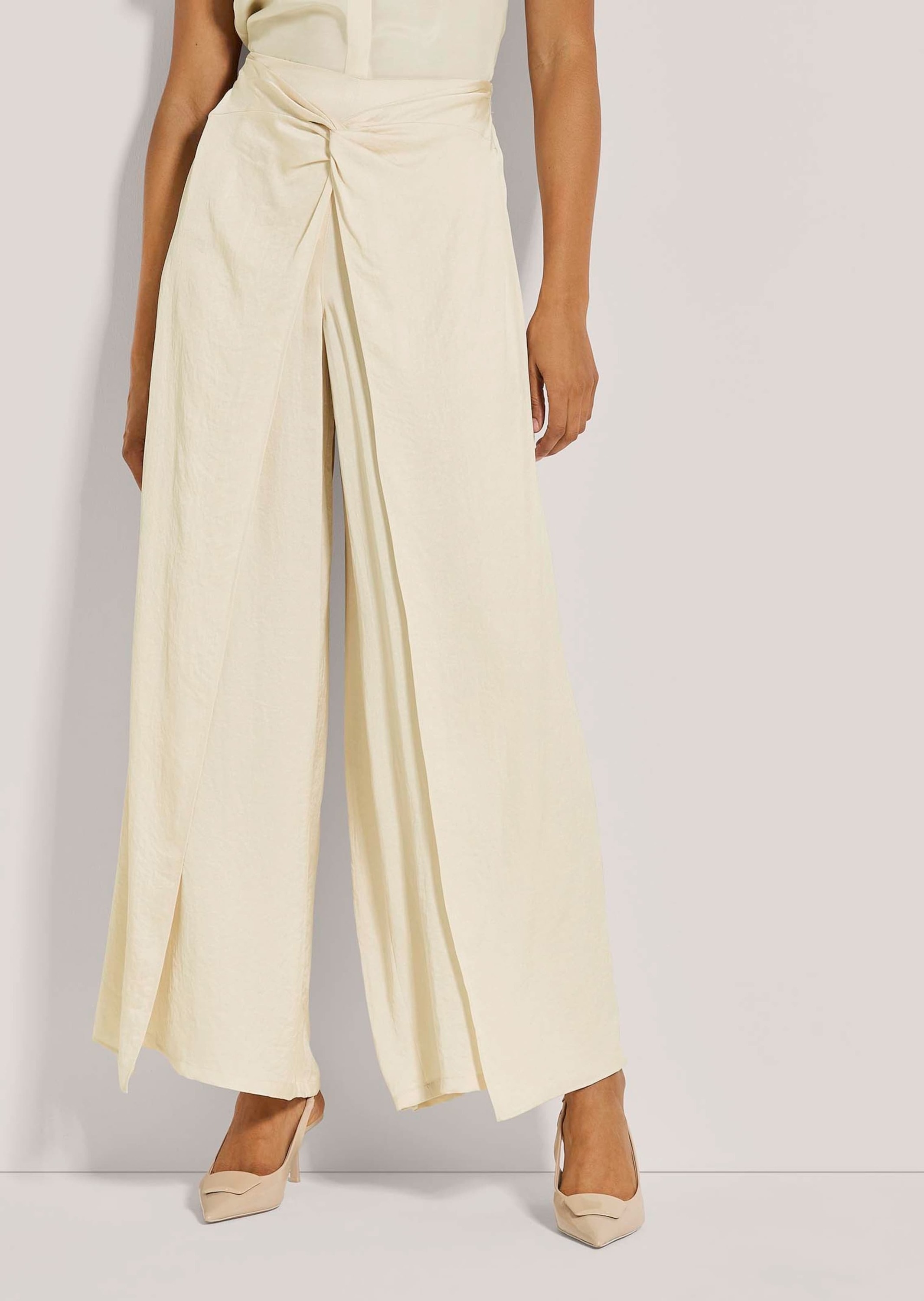 Thumbnail - MADELEINE Stoffhose "Palazzo-Hose Sommerliche Stoffhose mit Überwurf"