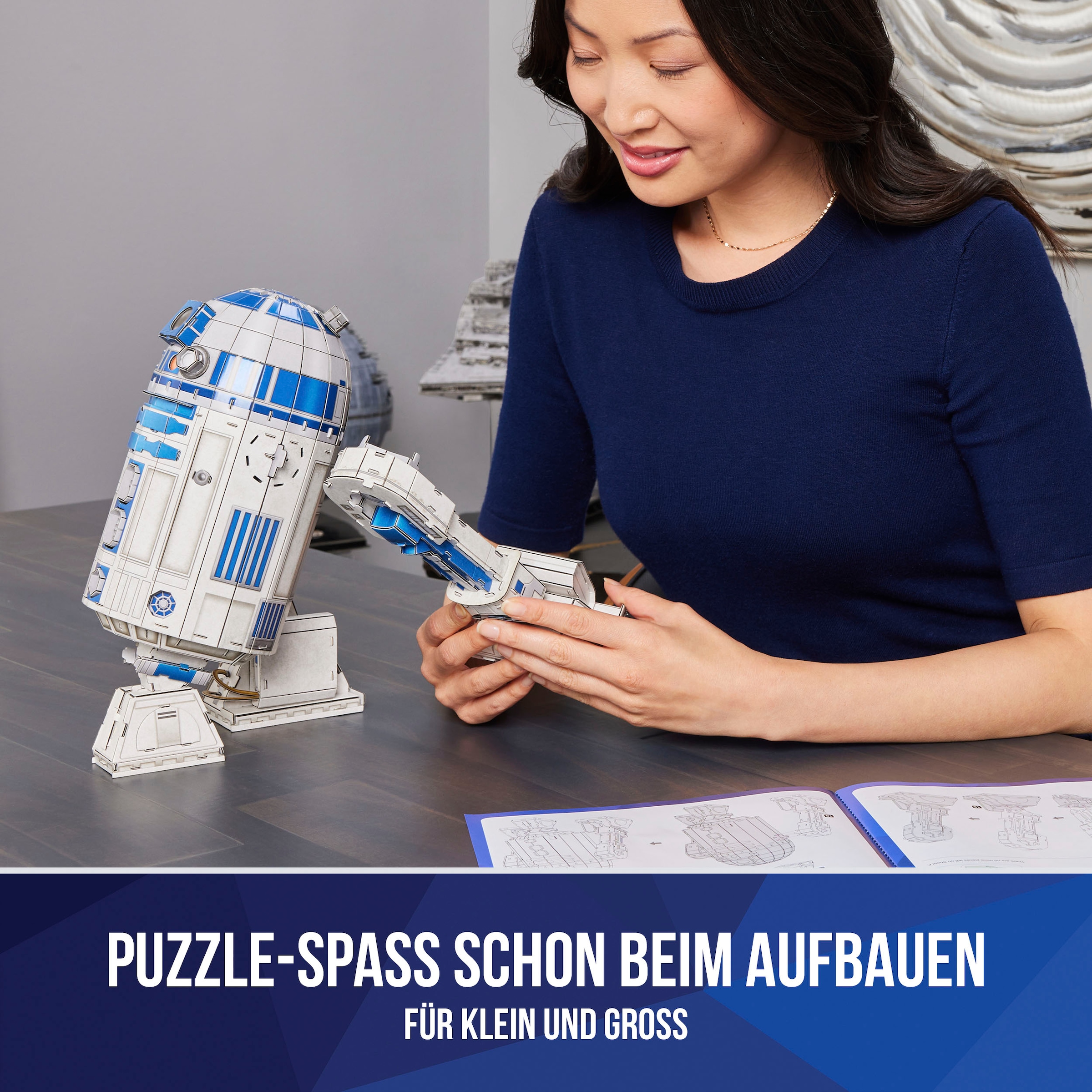 Spin Master 3D-Puzzle »4D Build - Star Wars - R2-D2 Roboter«