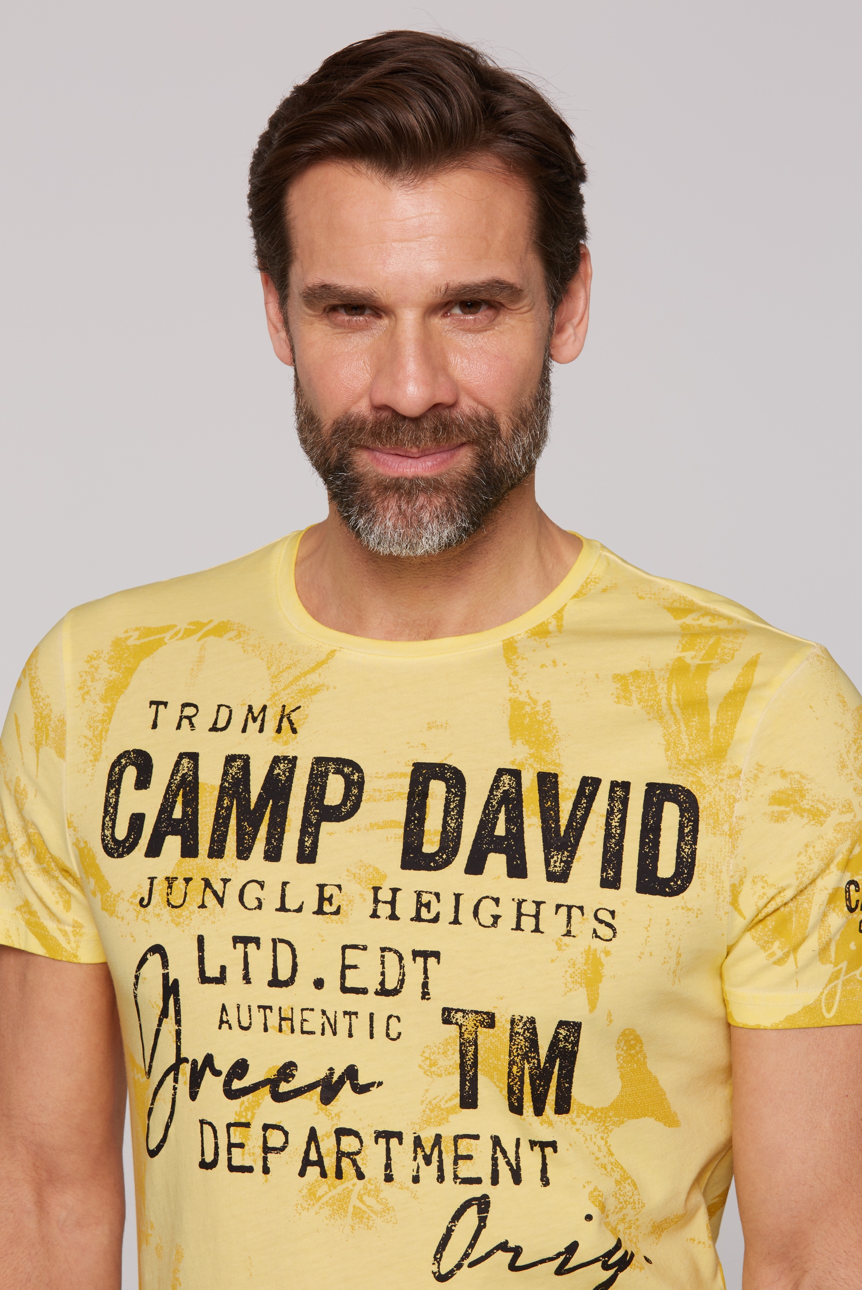 CAMP DAVID Rundhalsshirt, mit All Over-Print