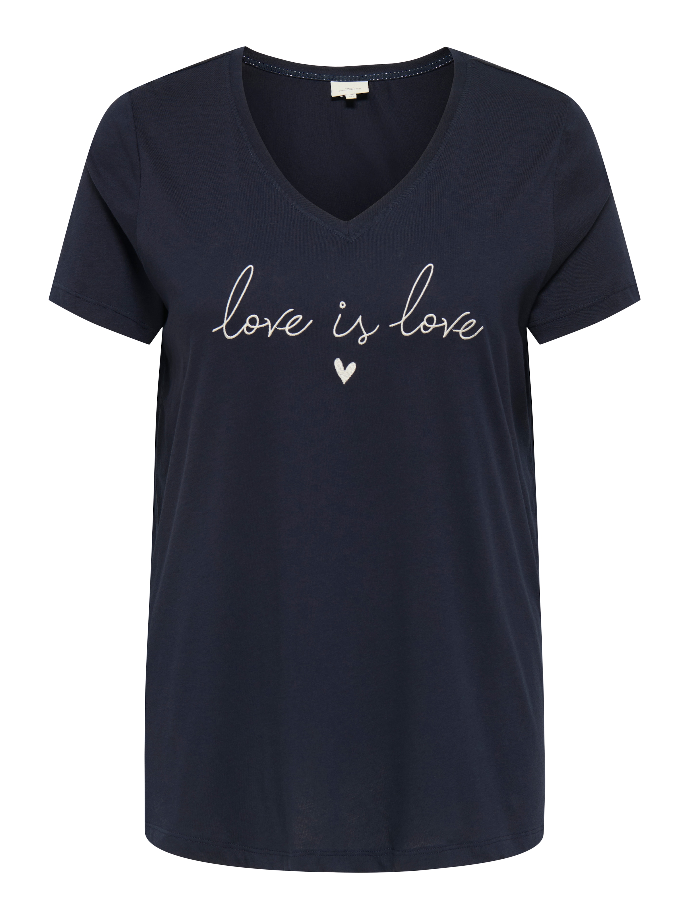 ONLY CARMAKOMA Kurzarmshirt "CARKALLIE LIFE SS V-NECK A-SHAPE TEEJRS" günstig online kaufen
