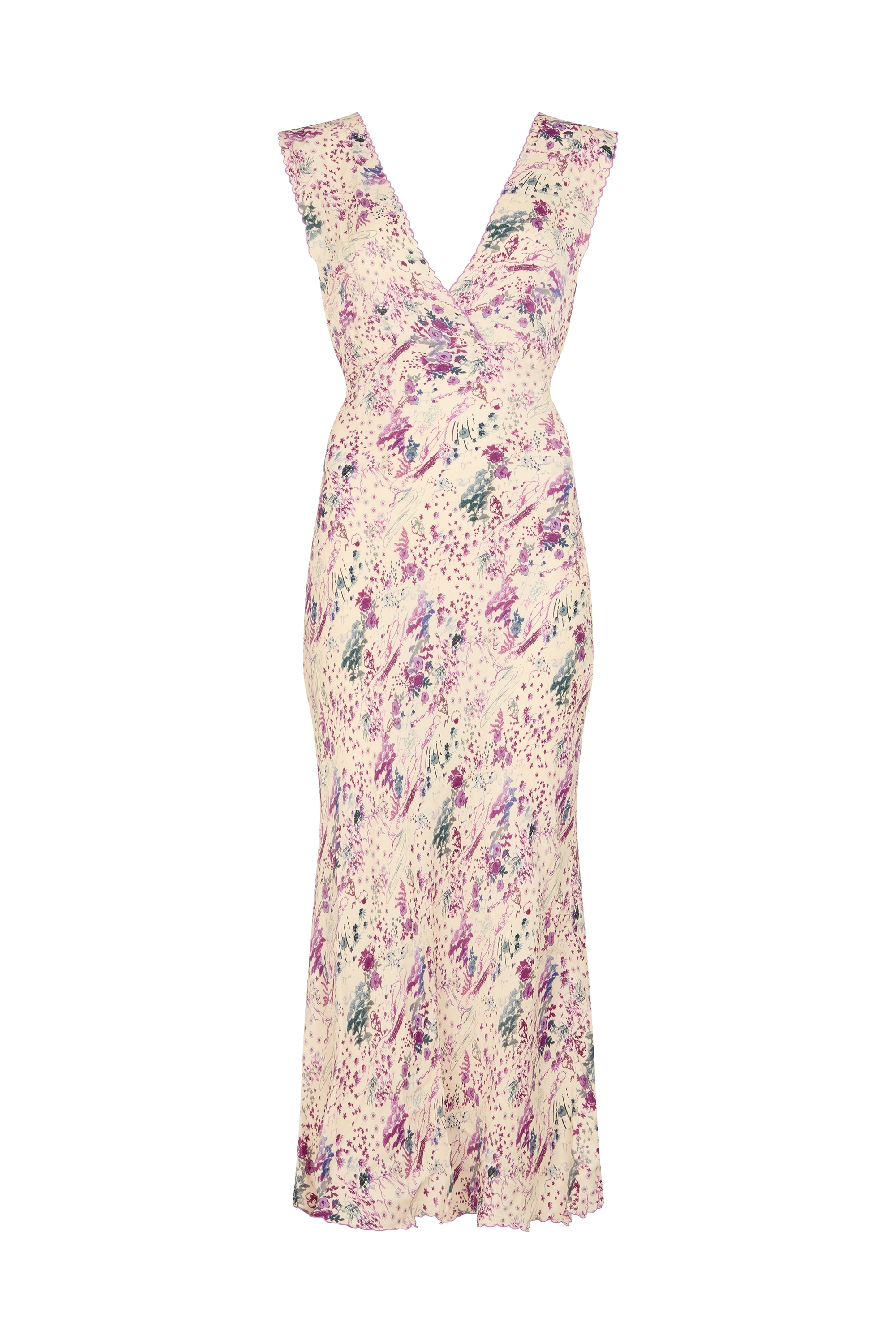 Lily and Lionel Midikleid "Zola Bias Cut Wonderland Print Midi Dress Damen" günstig online kaufen