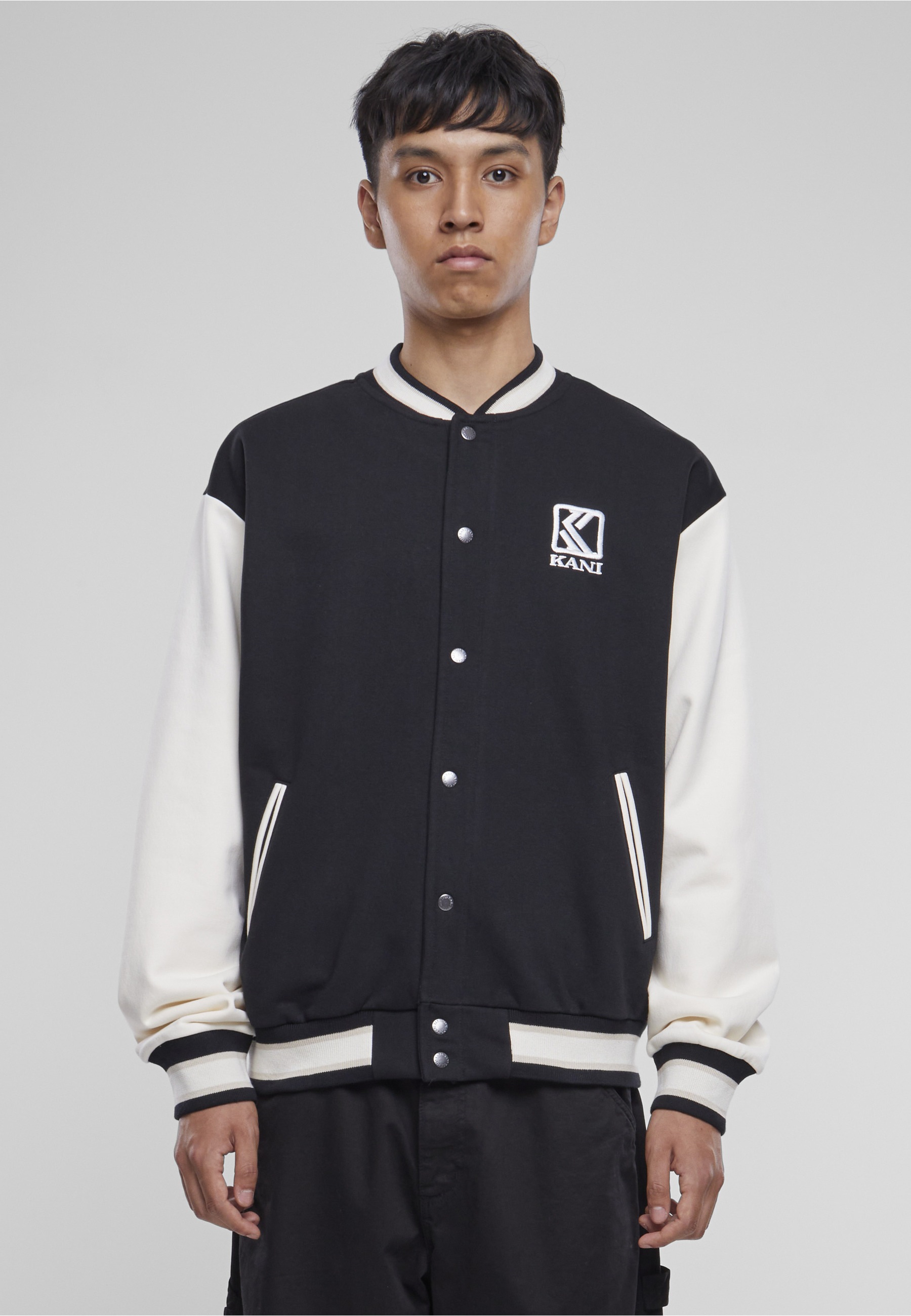 Karl Kani Collegejacke »Karl Kani Herren KM232-007-2 KK Og Fleece College Jacket« 1 Stk. tlg. ohne Kapuze