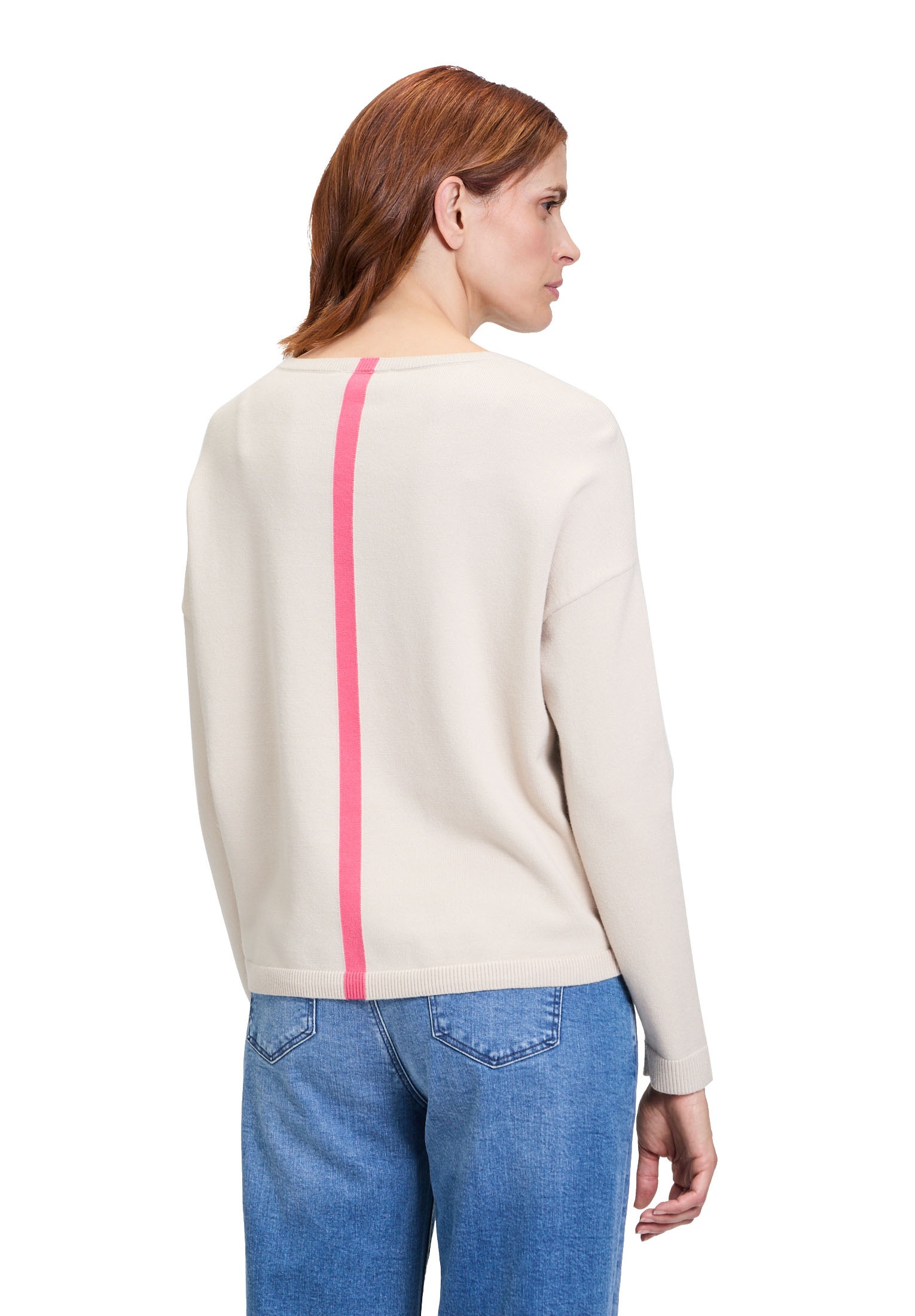 Cartoon Strickpullover »Cartoon Strickpullover mit Rundhalsausschnitt«, (1 tlg.), Color Blocking