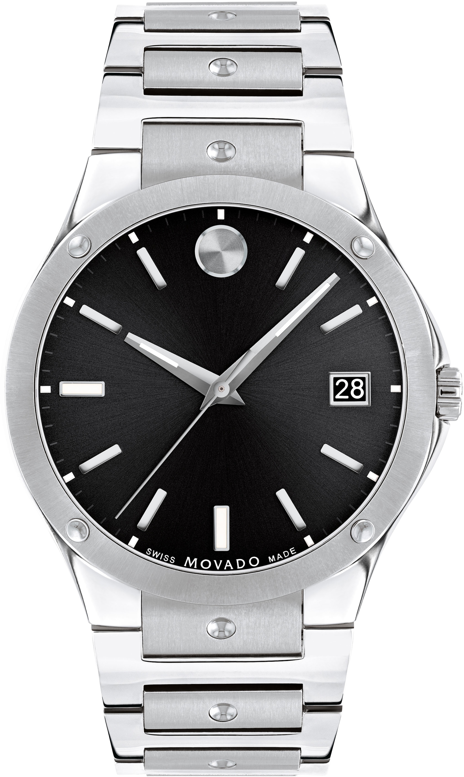 MOVADO Schweizer Uhr »SE, 0607541«, Quarzuhr, Armbanduhr, Herrenuhr, Damenuhr, Swiss Made,Saphirglas