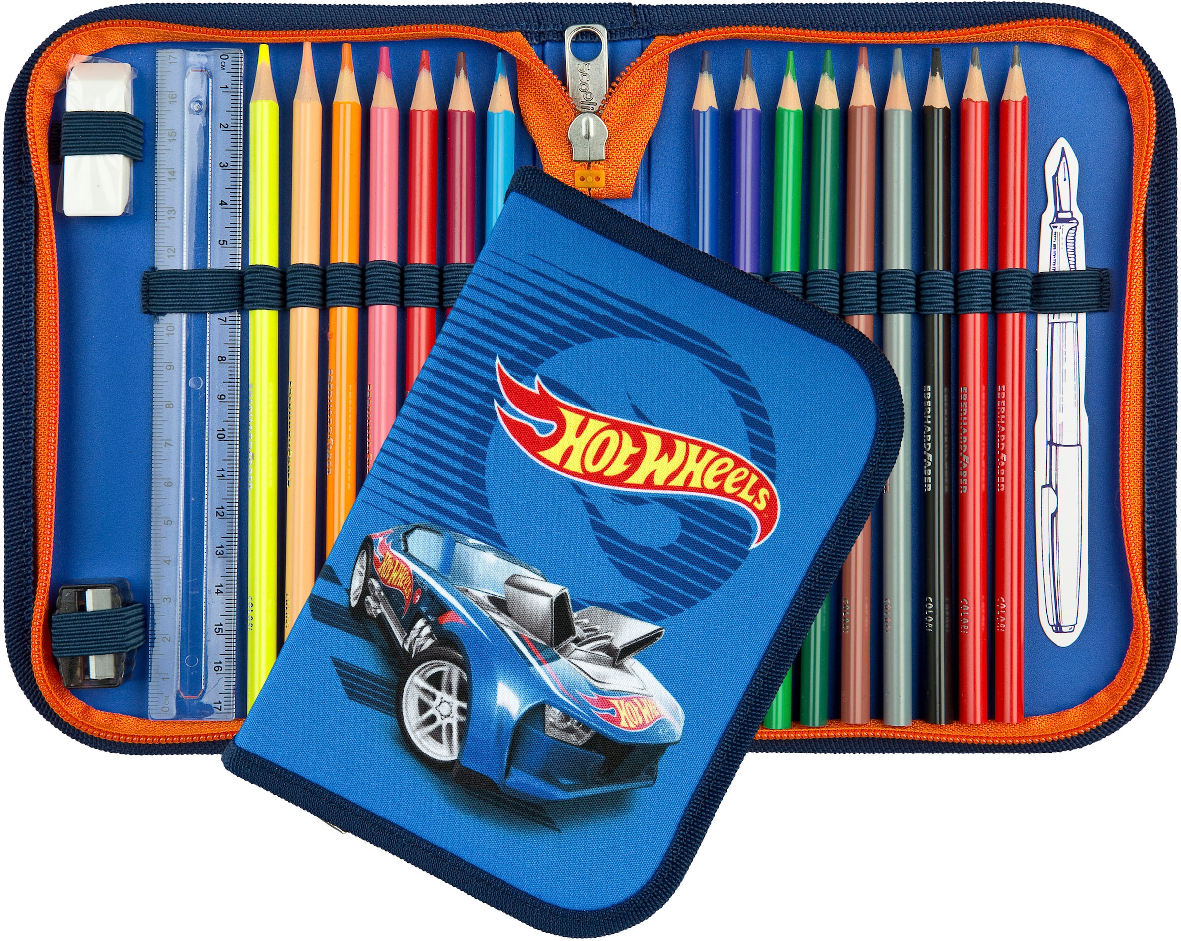 Scooli Schulranzen »EasyFit, Hot Wheels«, Reflektoren