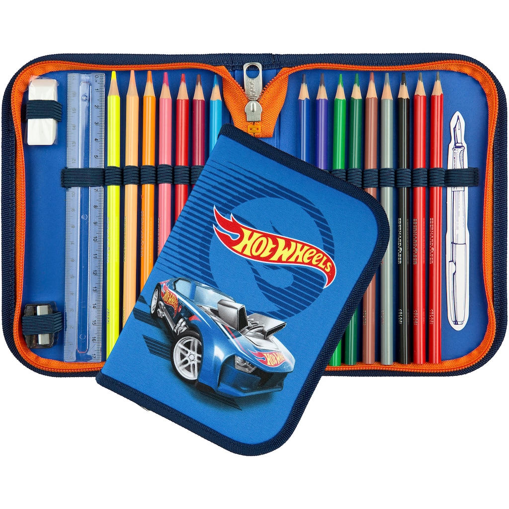 Scooli Schulranzen »EasyFit, Hot Wheels«, Reflektoren