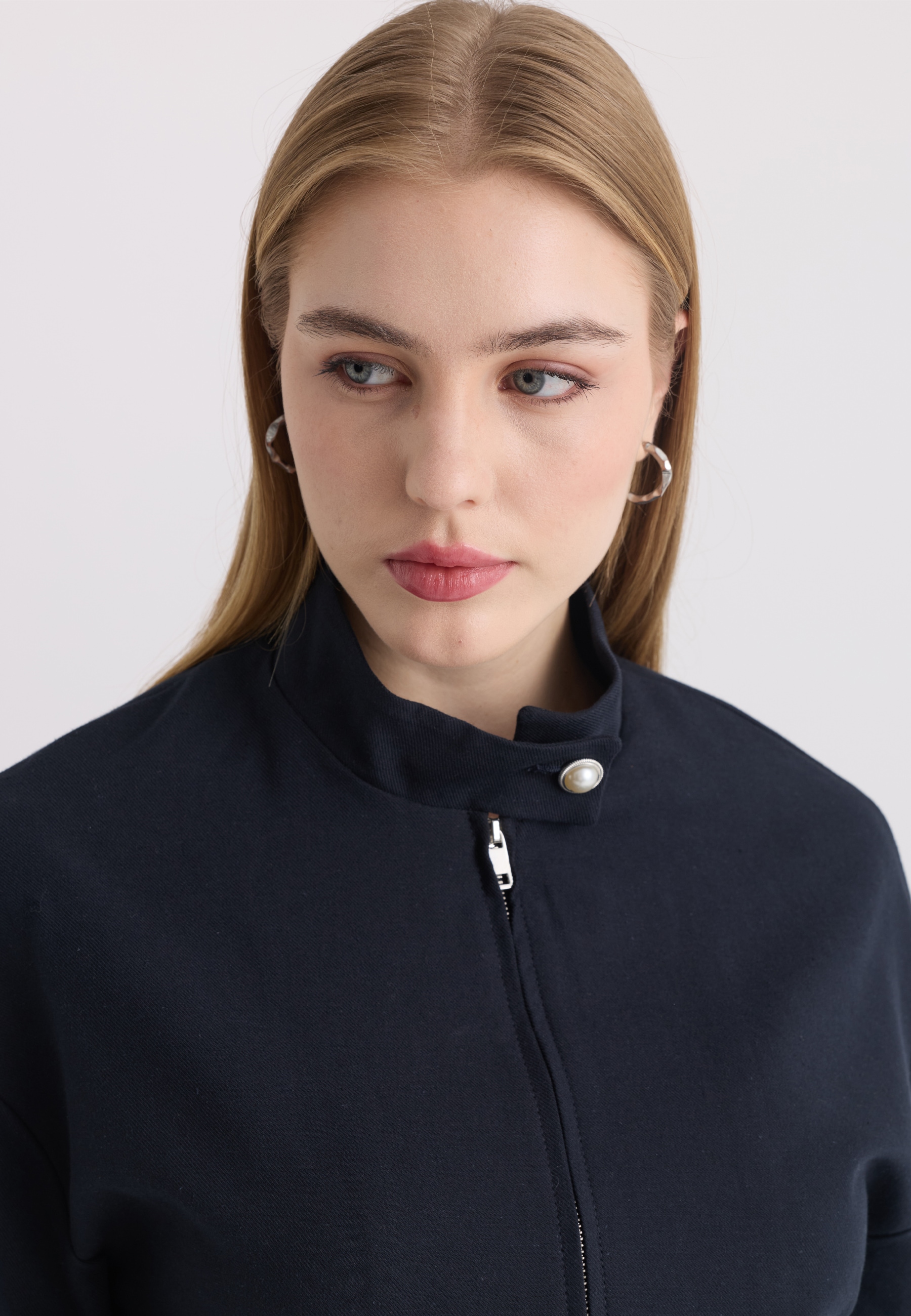 Felix Hardy Blouson »Jacke aus Baumwoll-Leinen-Mix«