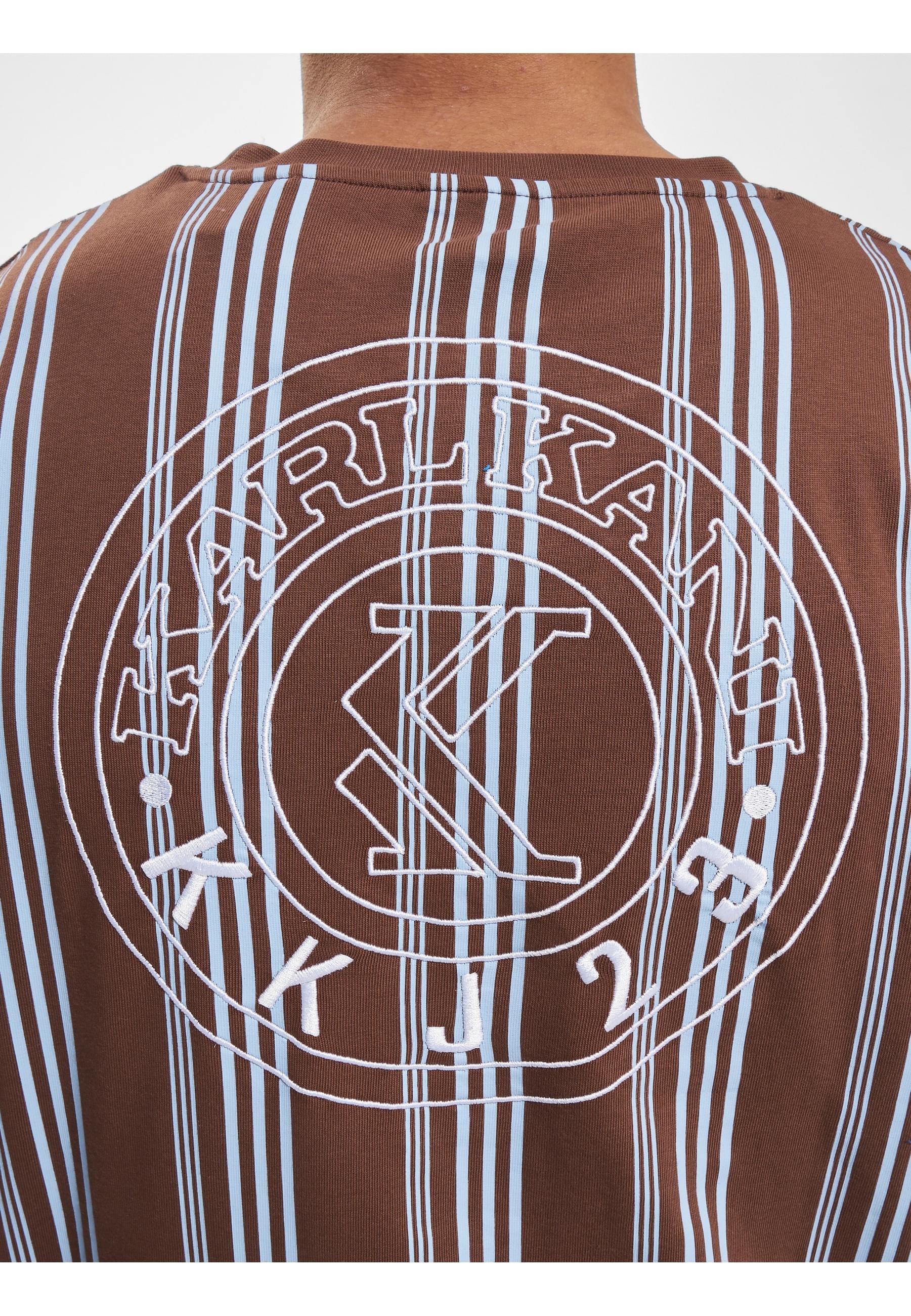 Karl Kani T-Shirt »Karl Kani Herren KM233-025-2 KK Small Signature Striped Tee«, (1 tlg.)