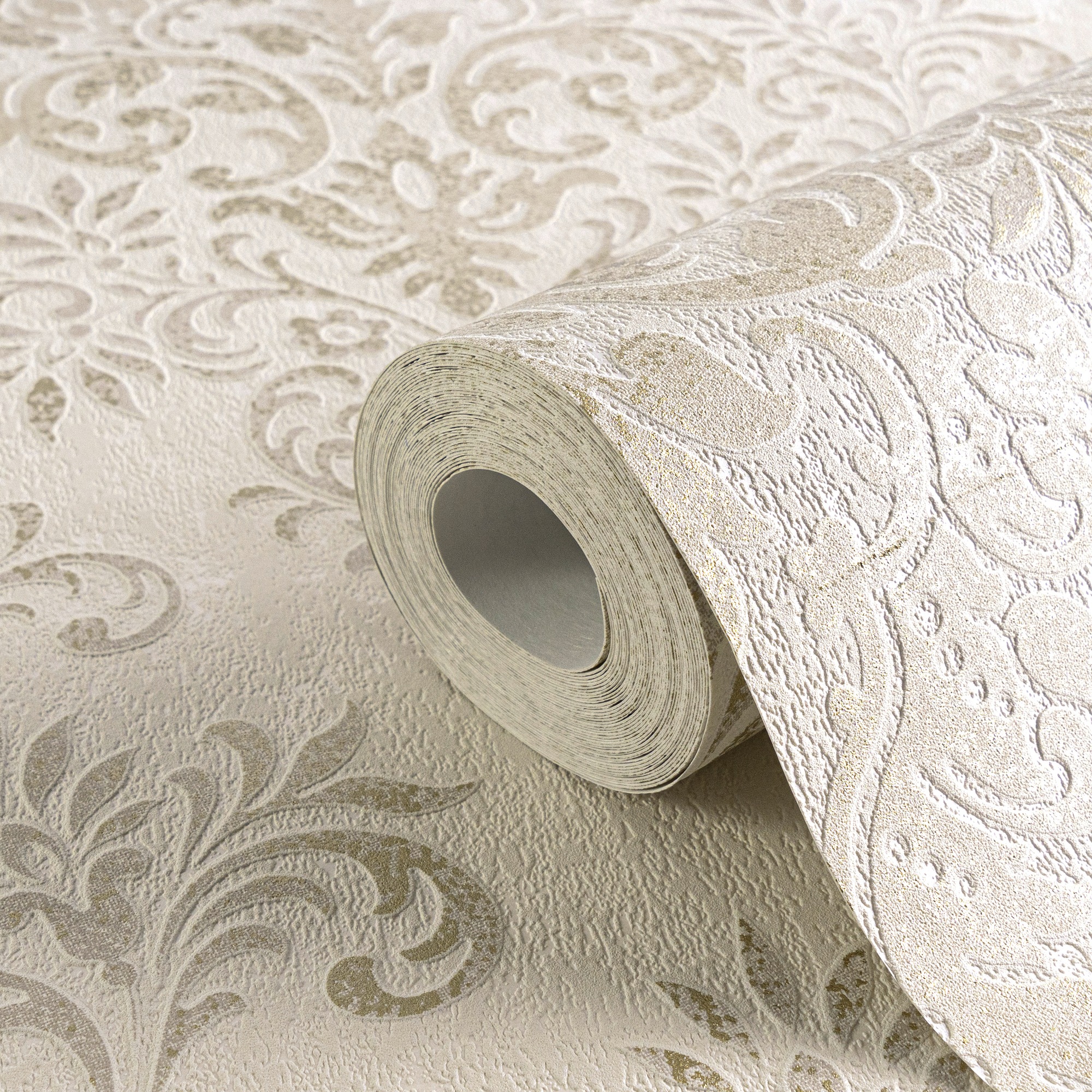 Thumbnail - living walls Vliestapete "Tapete mit Ornamenten barock" floral gemustert glänzend matt metallic ornamental struktur...