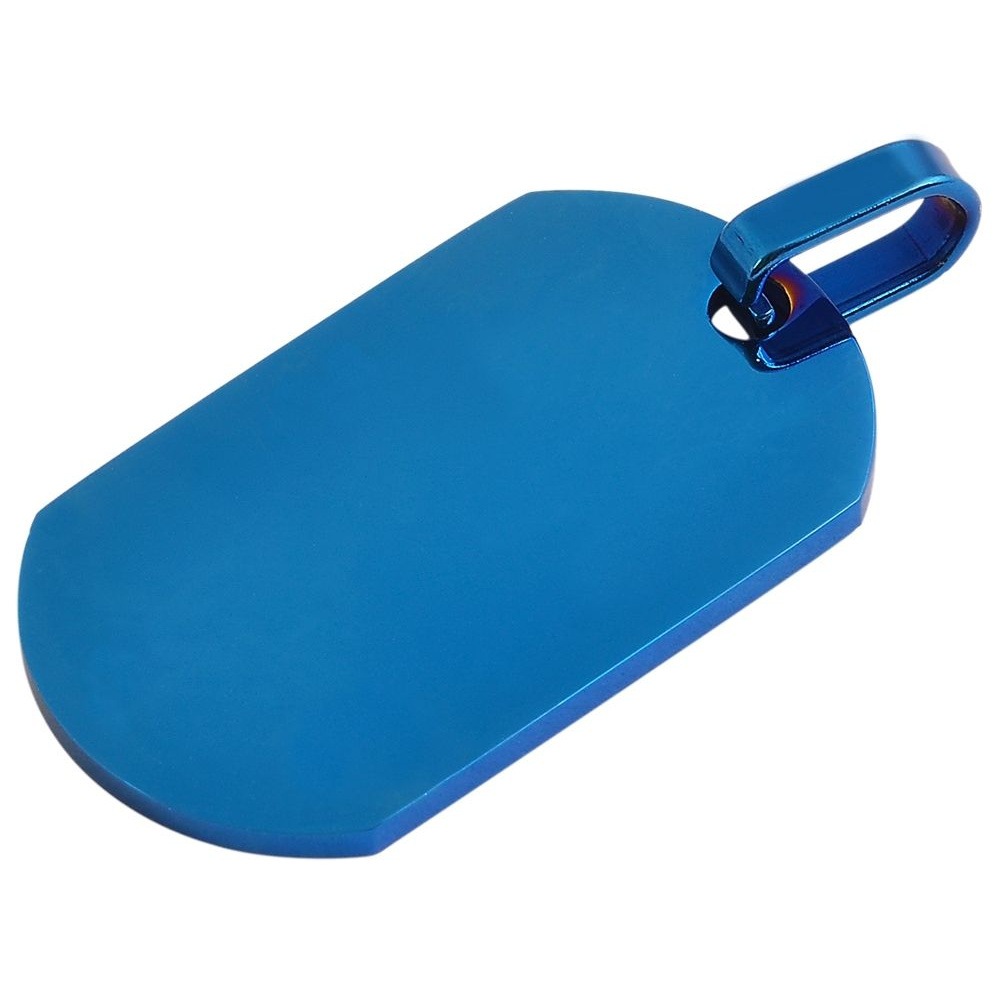 ADELIA ́S Damen Kettenanhänger "Unisex Anhänger aus Edelstahl", Edelstahlblau, Edelstahl, Schmuckanhänger, Ein stilvolles Geschenk für besondere