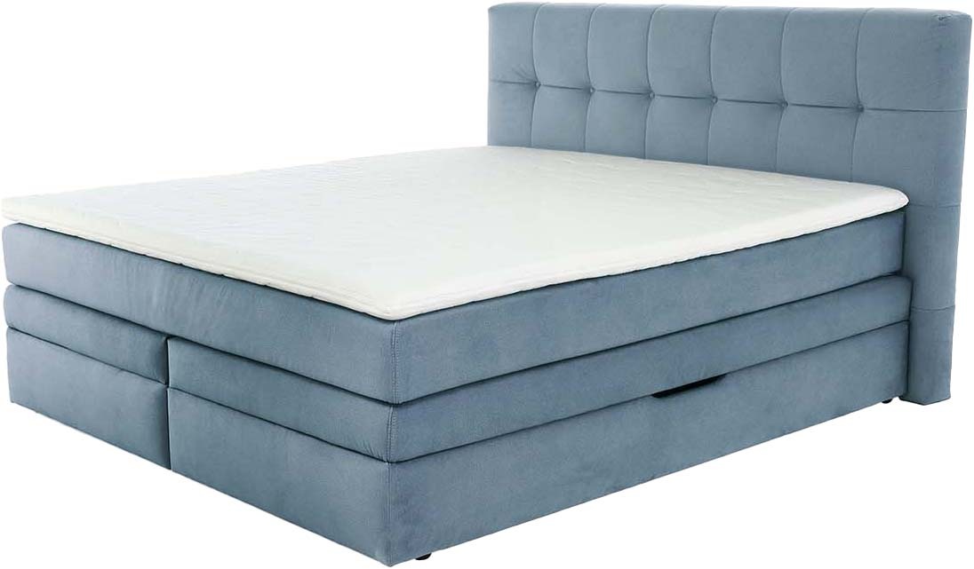 Jockenhöfer Gruppe Boxspringbett "Amy" mit Bettkasten und Kaltschaum-Topper günstig online kaufen