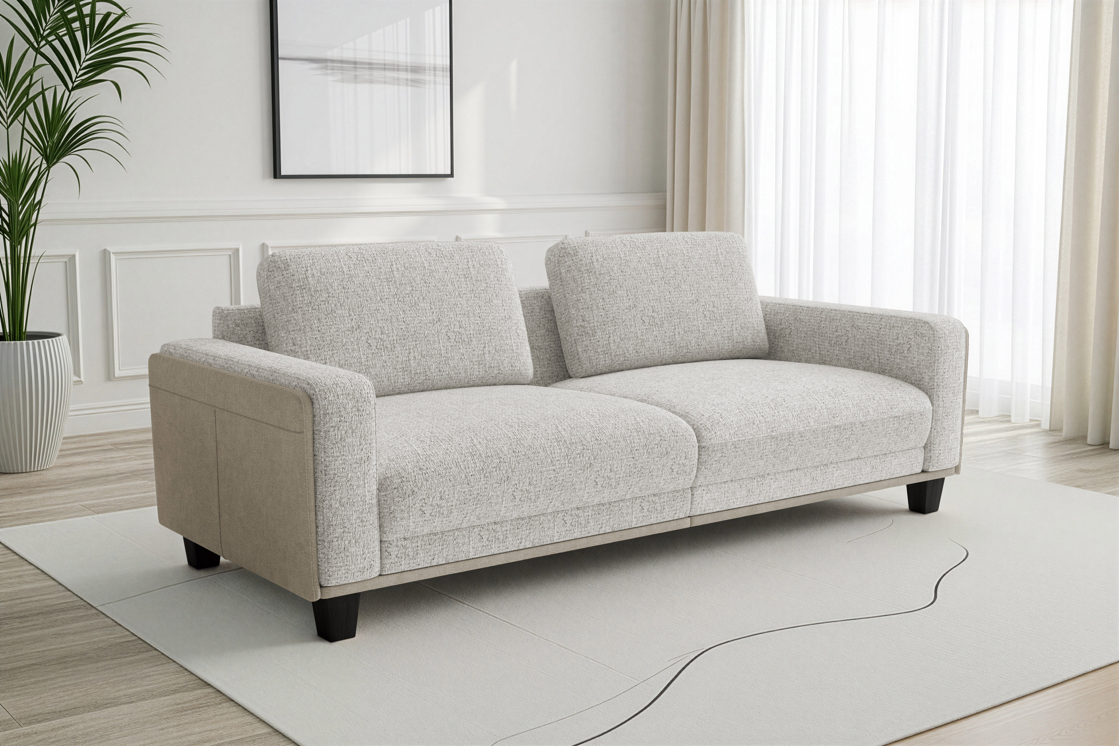 sit&more Big-Sofa "Concept" Modernes Sofa in drei Fußfarben zur Auswahl