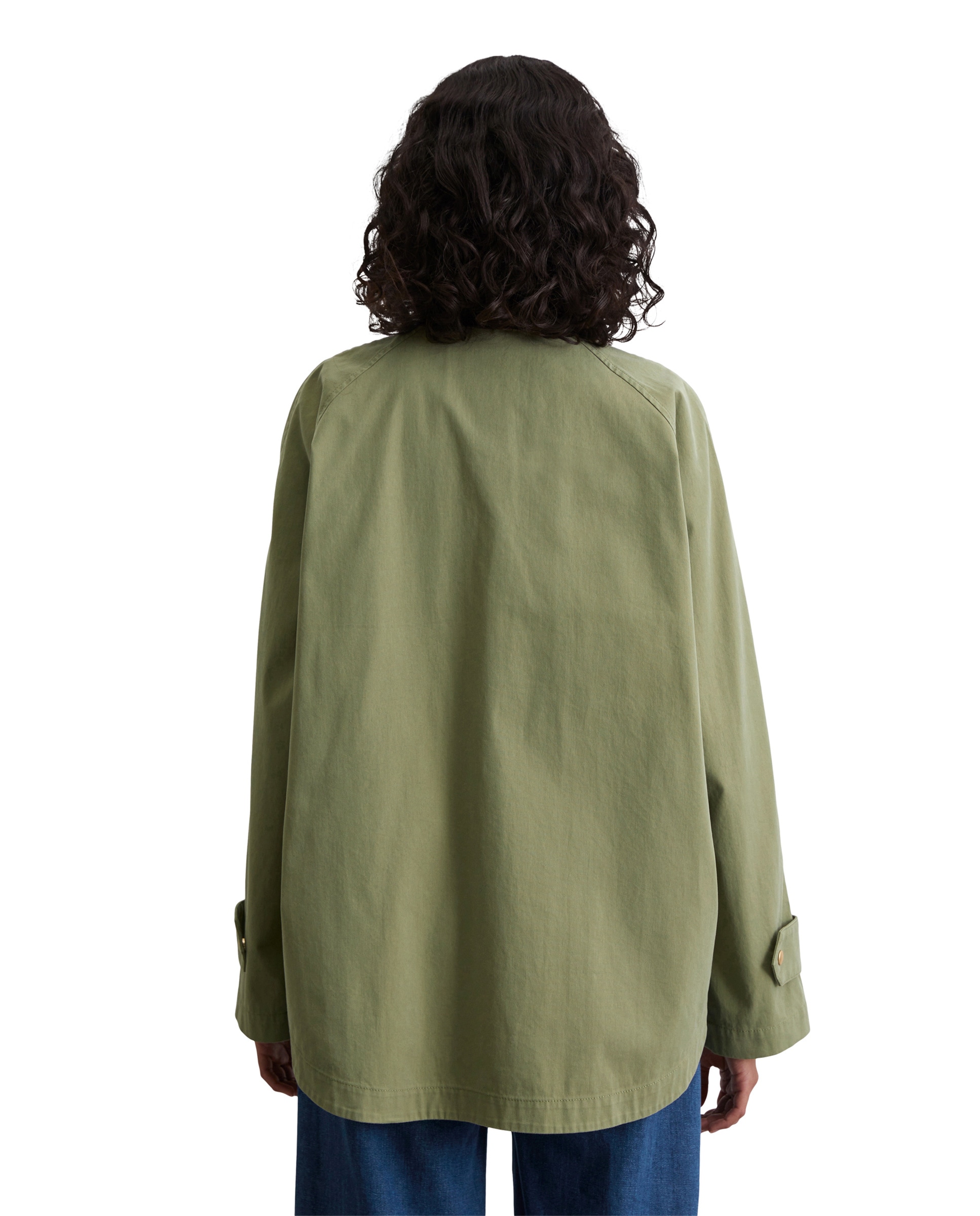 Marc O'Polo Outdoorjacke »aus hochwertigem Canvas«, ohne Kapuze