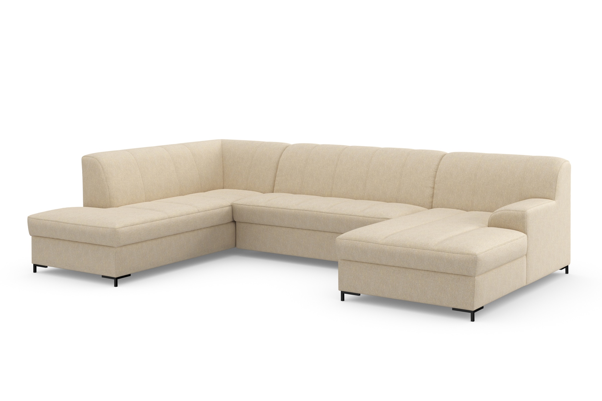 Thumbnail - INOSIGN Wohnlandschaft "Balme, moderne Formensprache, zeitloses Design, U-Form" Inkl. Zierkissen, wahlweise mit Bettfunk...