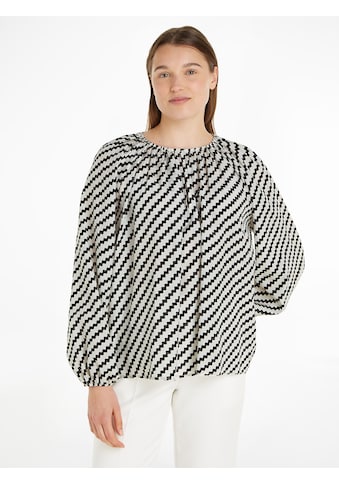 Blusentop »ZIGZAG GATHERED BLOUSE LS«