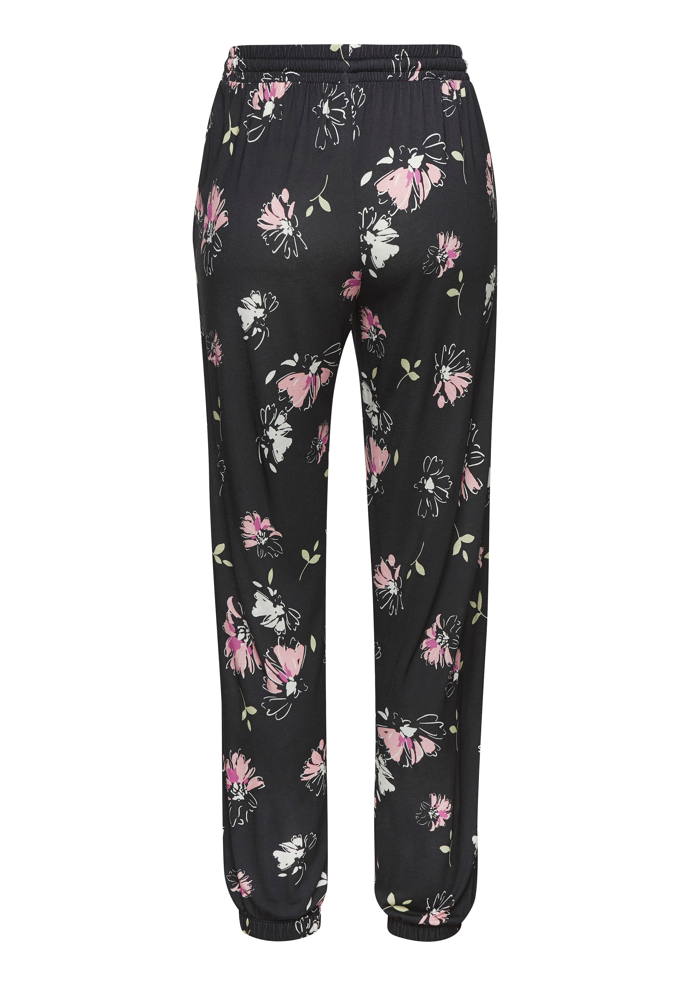 Vivance Jerseyhose, mit großem Blumendruck, Schlupfhose aus Jersey