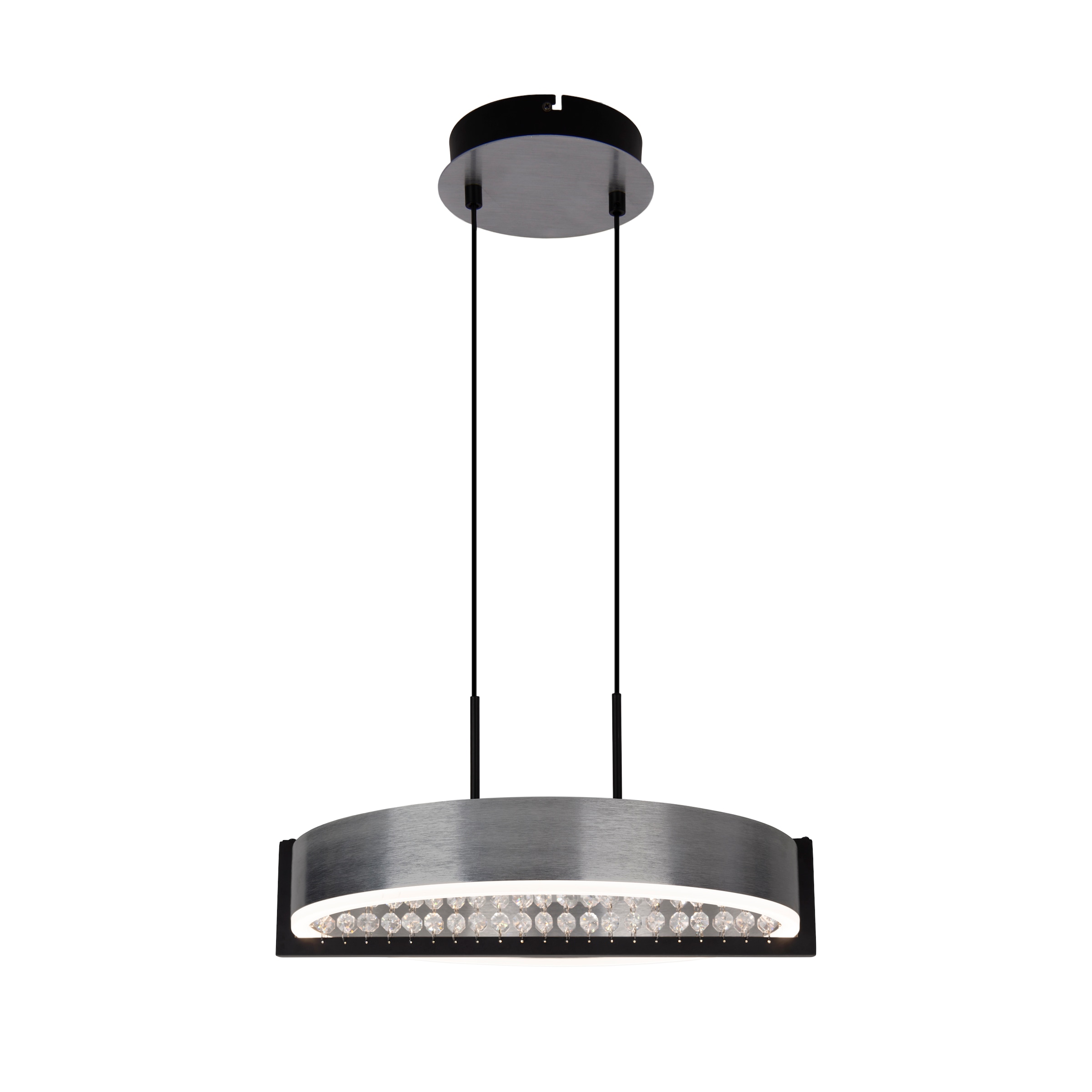 näve LED Pendelleuchte »Yvaris« LED-Modul 1 Stk. warmweiß - kaltweiß dimmbar per Fernbedienung, Memory, Nachtlicht, CCT, Kristallelemente