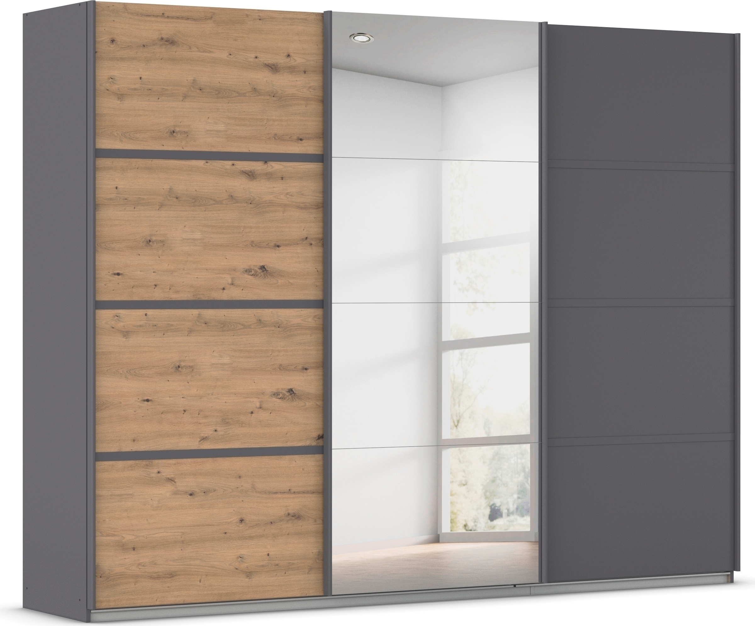 OTTO home Kleiderschrank "Mehrzweckschrank Aktenschrank Möbel Mietswohnung Schlafzimmer AVOLA" 3 verschiedene Ausstattungen BASIC/CLASSIC/PREMIUM (inkl. SOFT-CLOSE), mit eleganten Zierleisten in Chrom, Schwarz oder Weiß MADE IN GERMANY