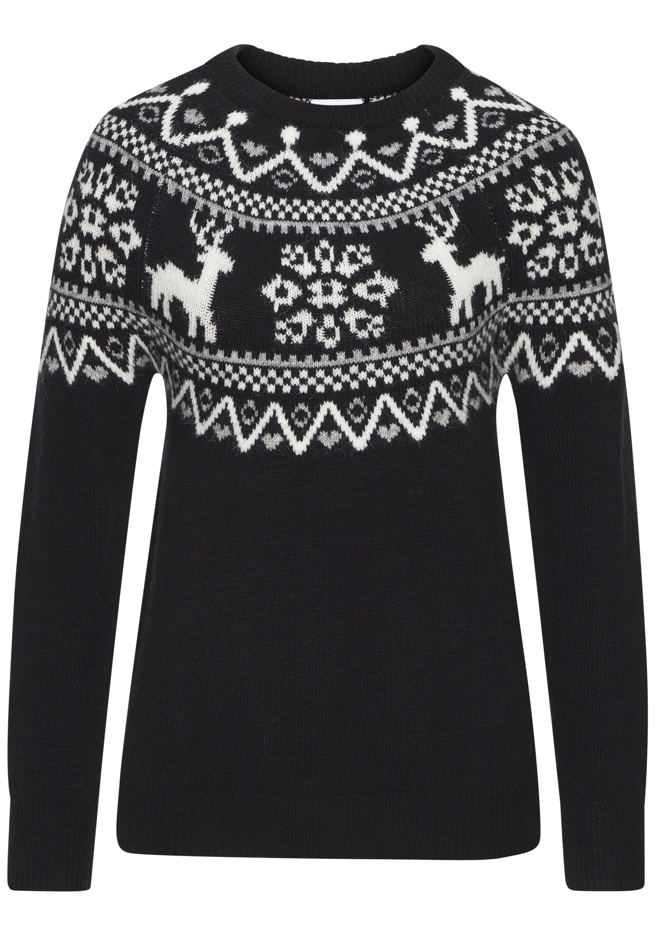 LASCANA Norwegerpullover aus weichem Strick, Weihnachtspullover, Strickpull günstig online kaufen