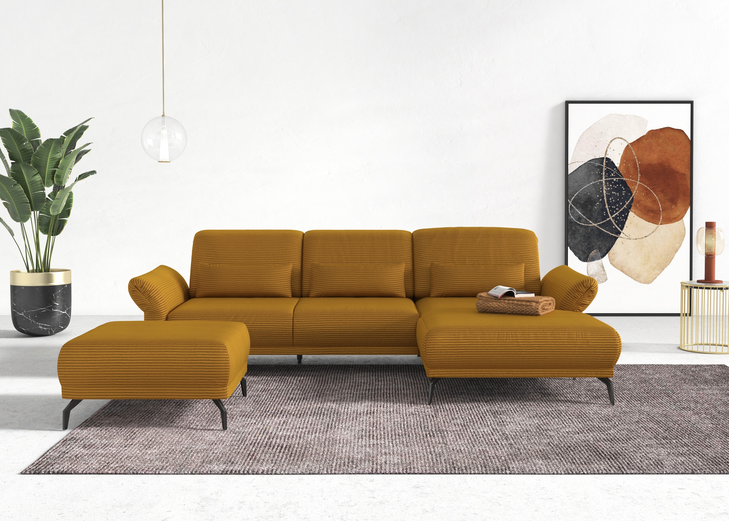 INOSIGN Ecksofa "Coco L-Form", Sitztiefen-, Arm- und Kopfteilverstellung, C günstig online kaufen