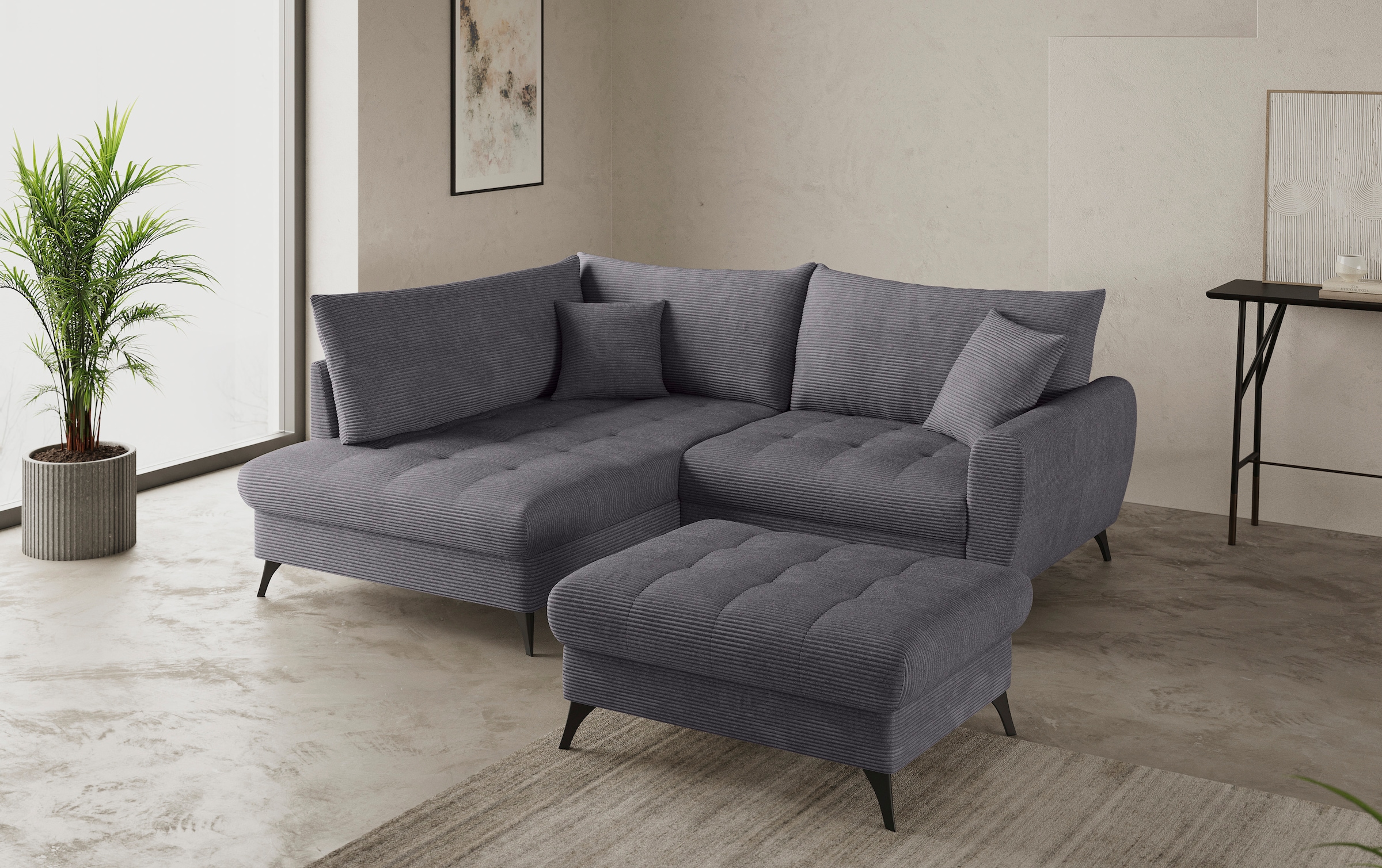 Mr. Couch Hockerbank »Blackburn II« Passend zu der Garnitur, wahlweise mit Kaltschaum