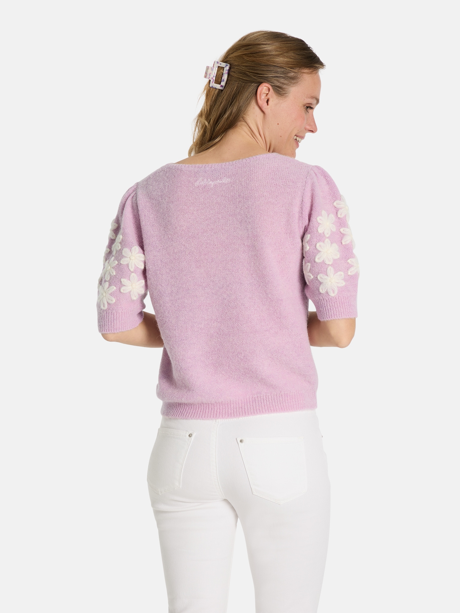 Lieblingsstück Kurzarmpullover »ZerdaliL« mit Alpakawolle und Wolle